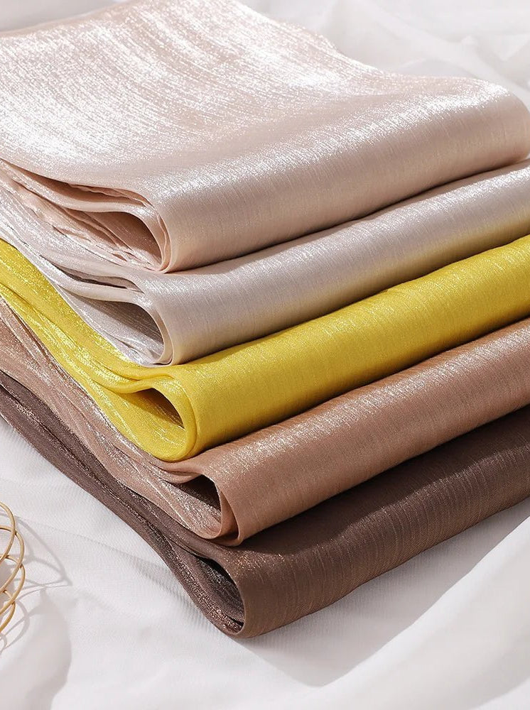 Shimmering Silk Chiffon hijab Kabayare
