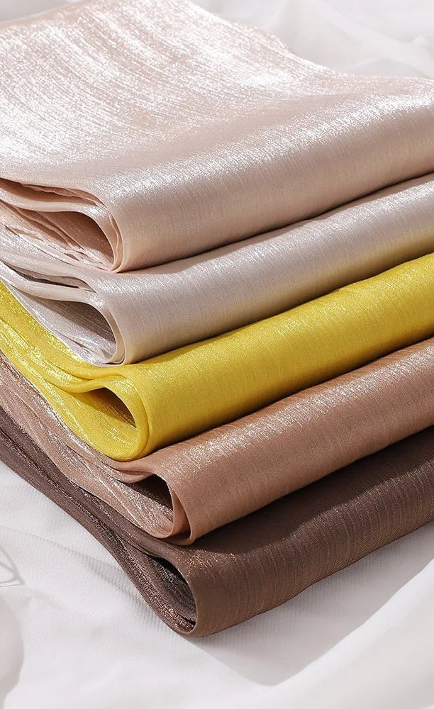 Shimmering Silk Chiffon hijab Kabayare