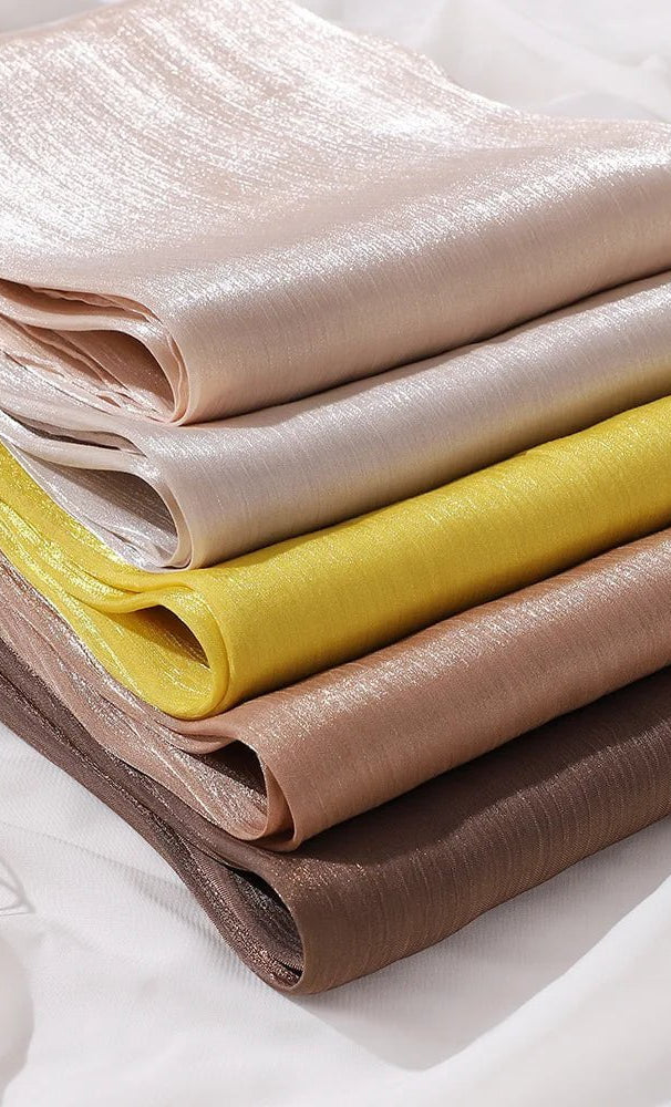 Shimmering Silk Chiffon hijab Kabayare