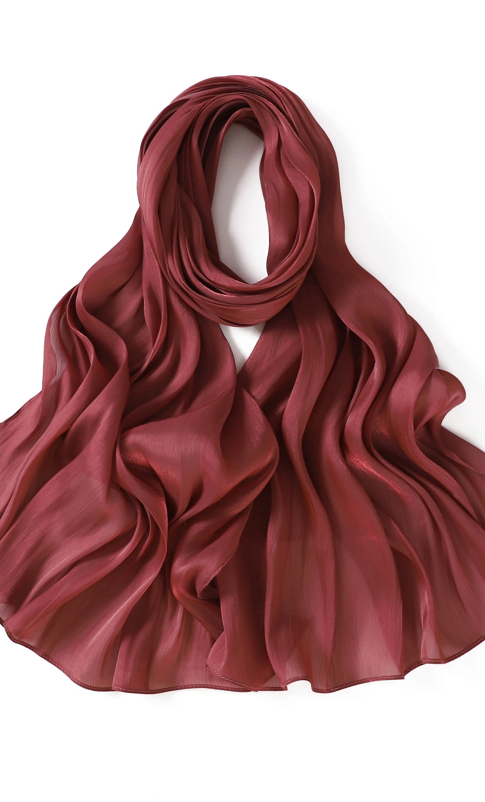 Shimmering Silk Chiffon hijab Kabayare