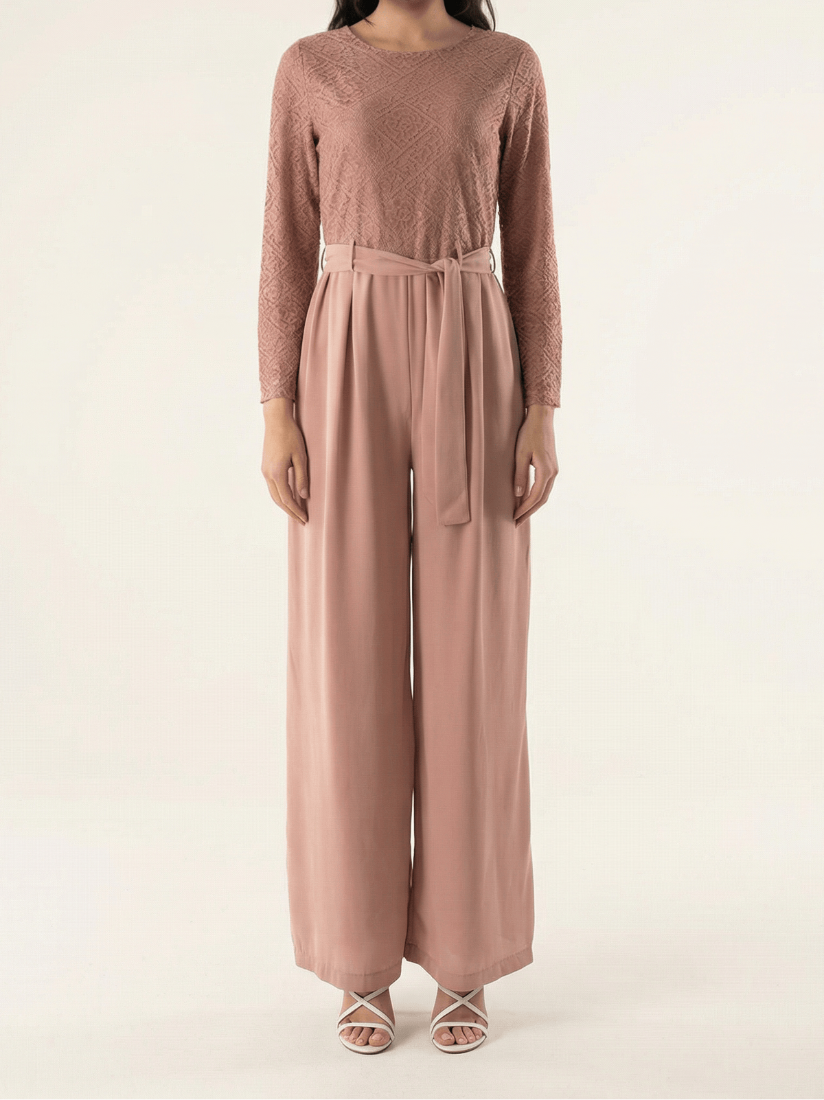 SHOW STOPPER lace detail jumpsuit Kabayare