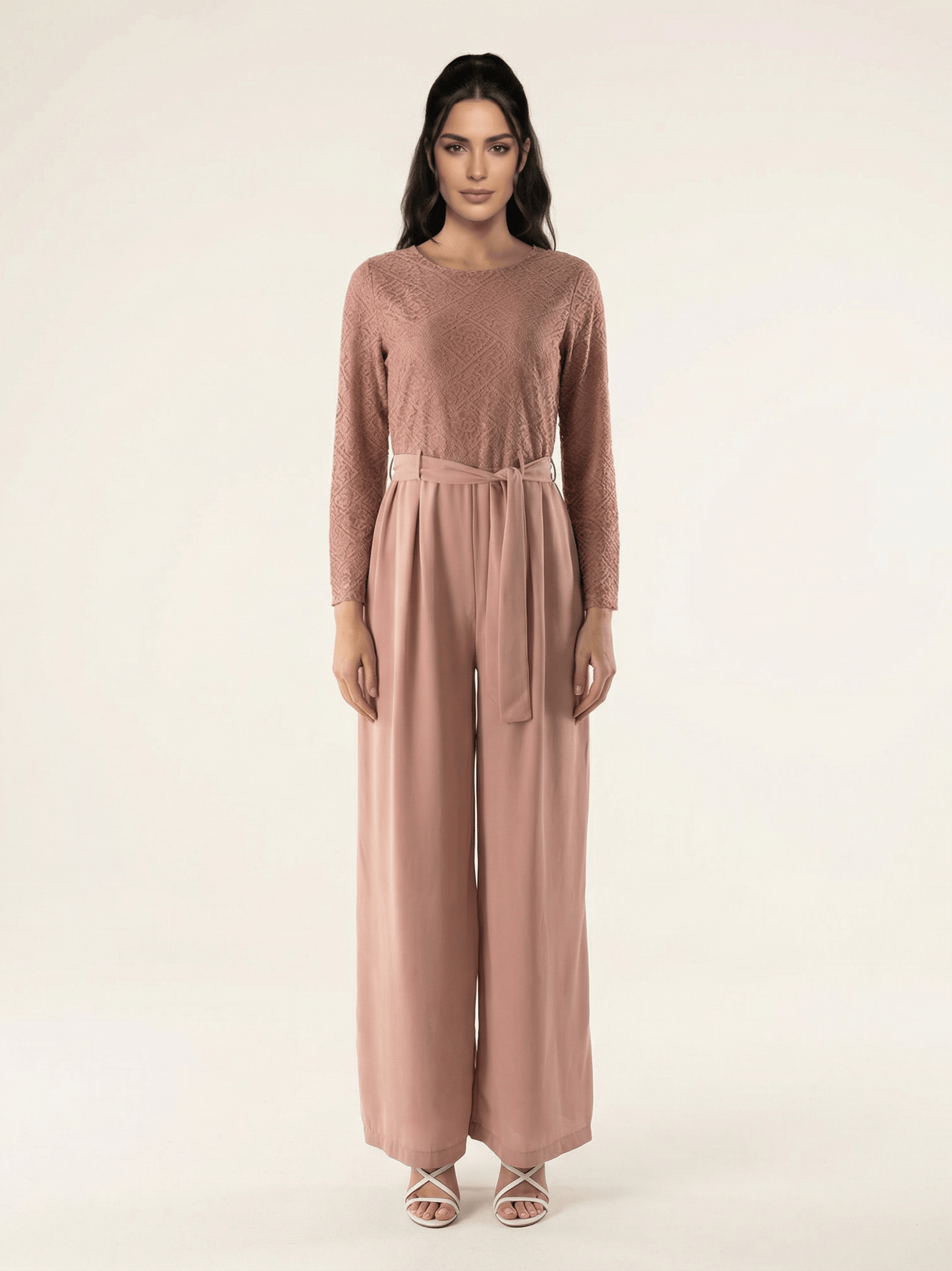 SHOW STOPPER lace detail jumpsuit Kabayare