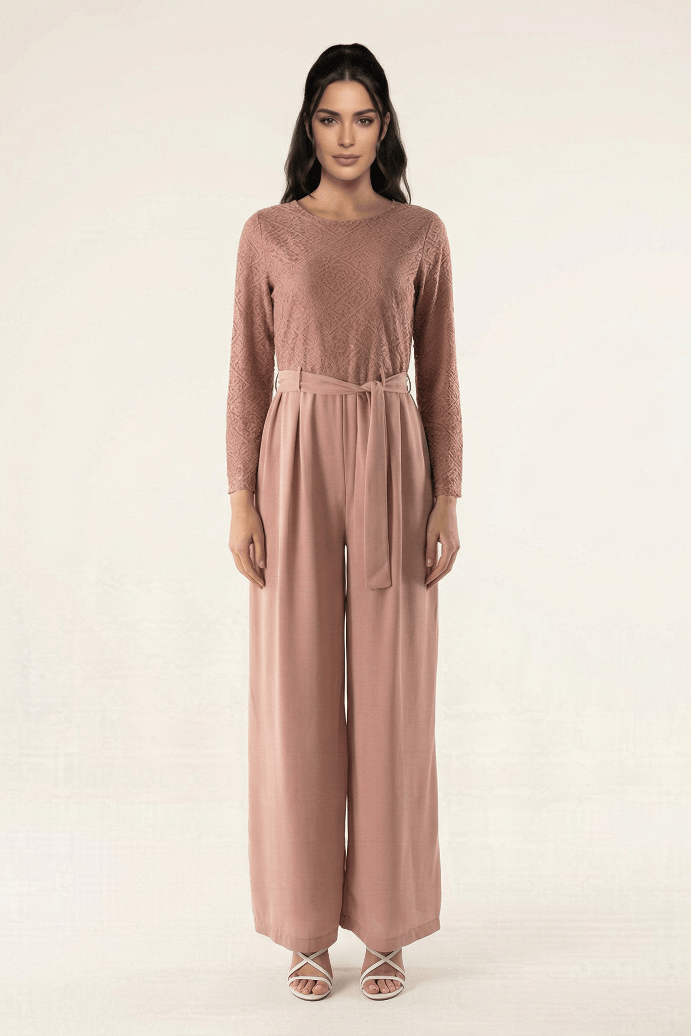 SHOW STOPPER lace detail jumpsuit Kabayare