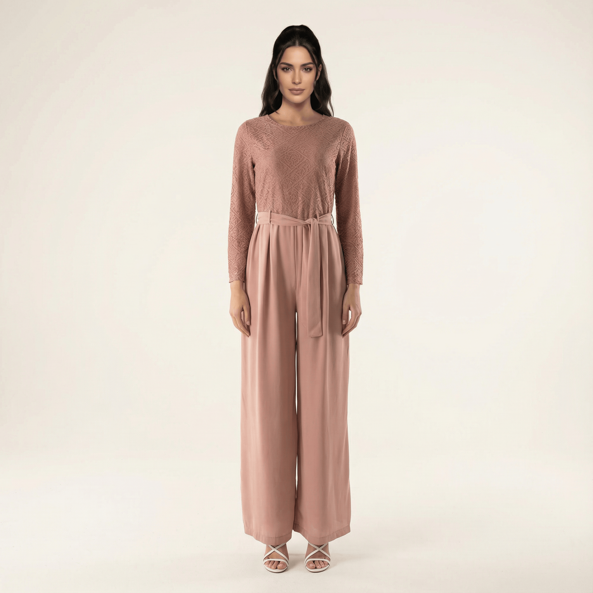 SHOW STOPPER lace detail jumpsuit Kabayare