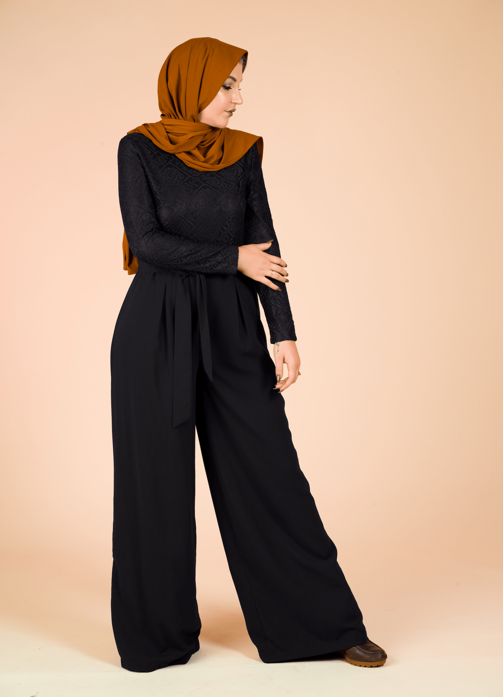 SHOW STOPPER lace detail jumpsuit Kabayare