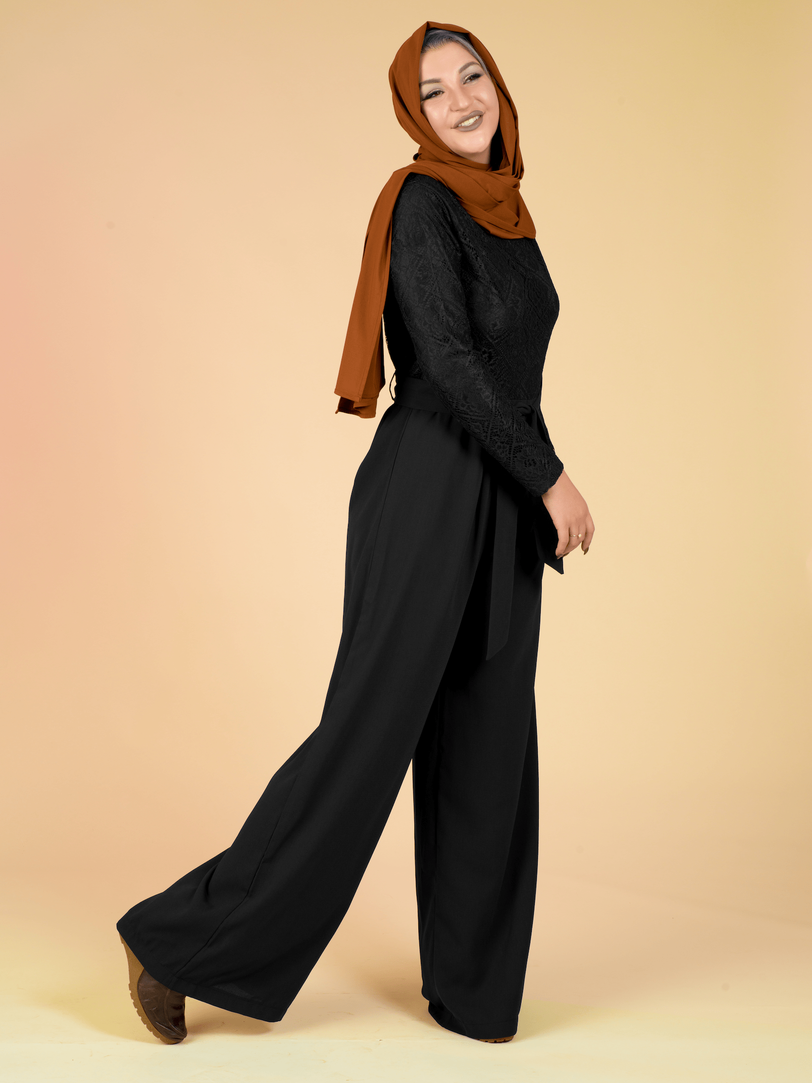 SHOW STOPPER lace detail jumpsuit Kabayare