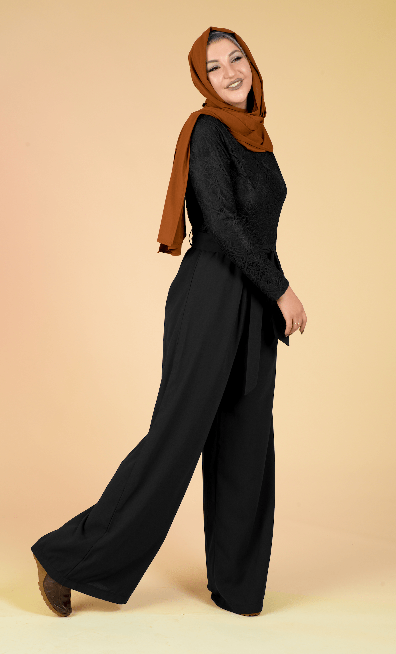 SHOW STOPPER lace detail jumpsuit Kabayare