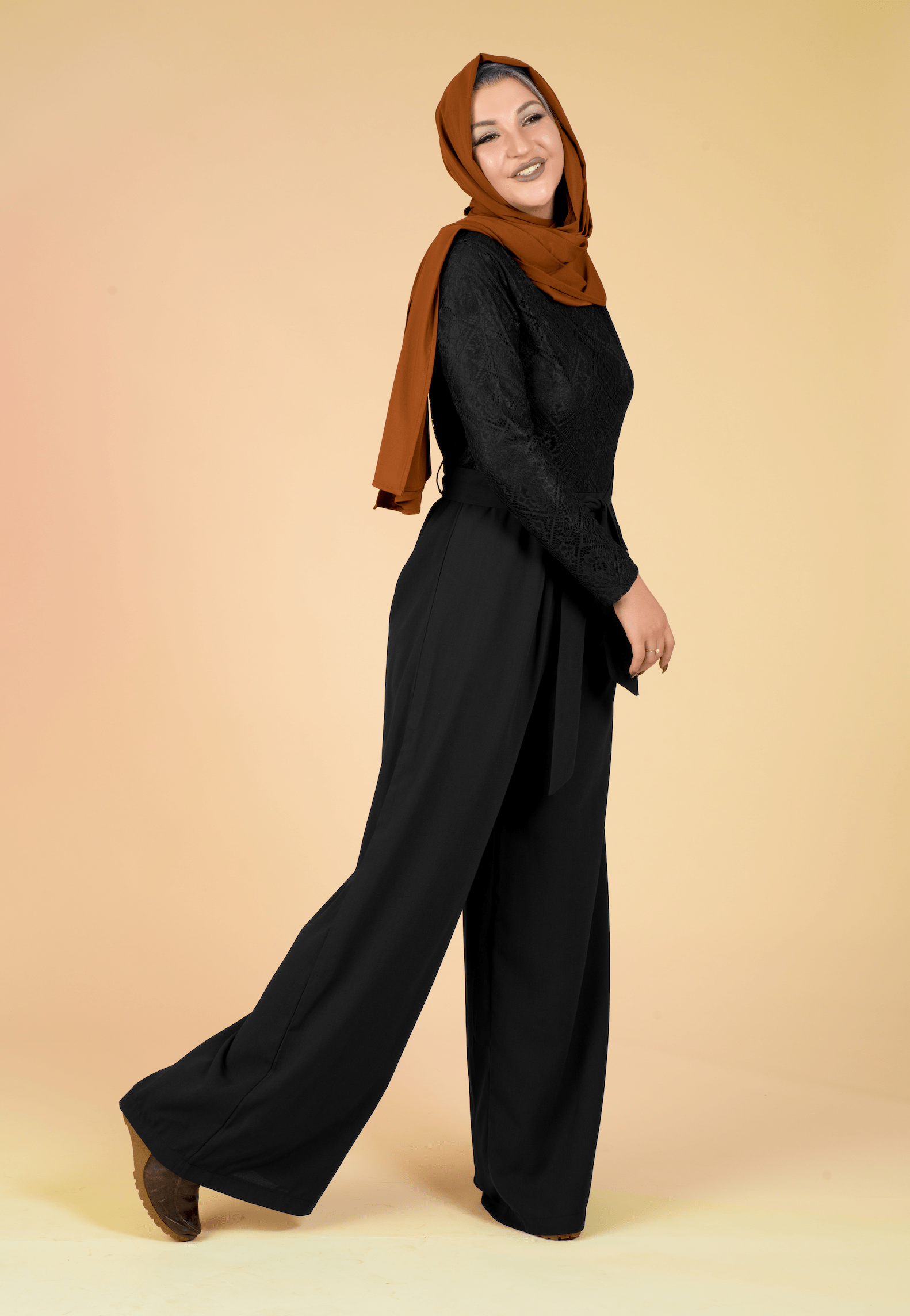 SHOW STOPPER lace detail jumpsuit Kabayare