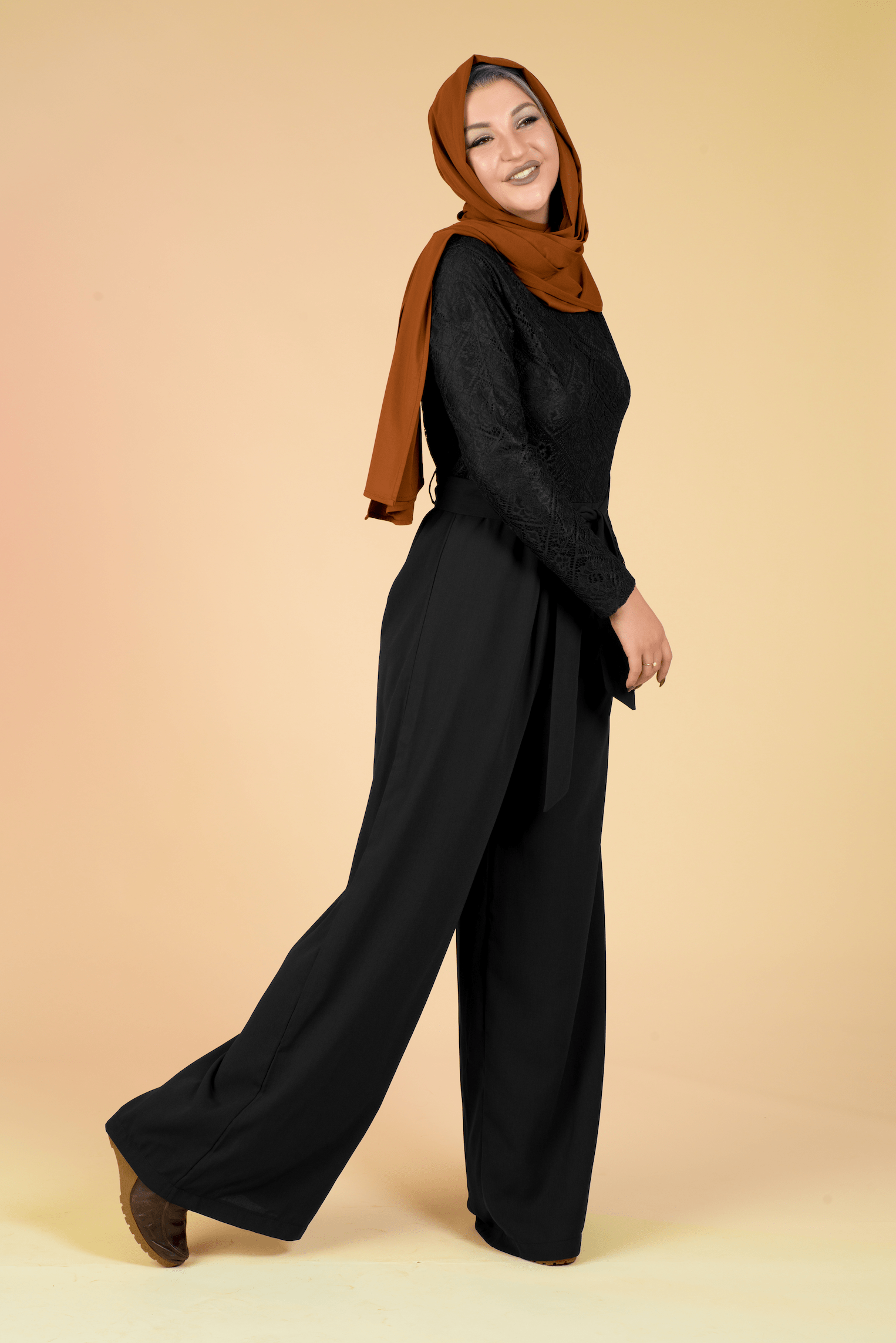 SHOW STOPPER lace detail jumpsuit Kabayare