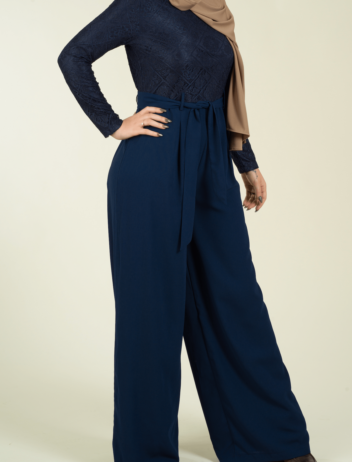 SHOW STOPPER lace detail jumpsuit Kabayare