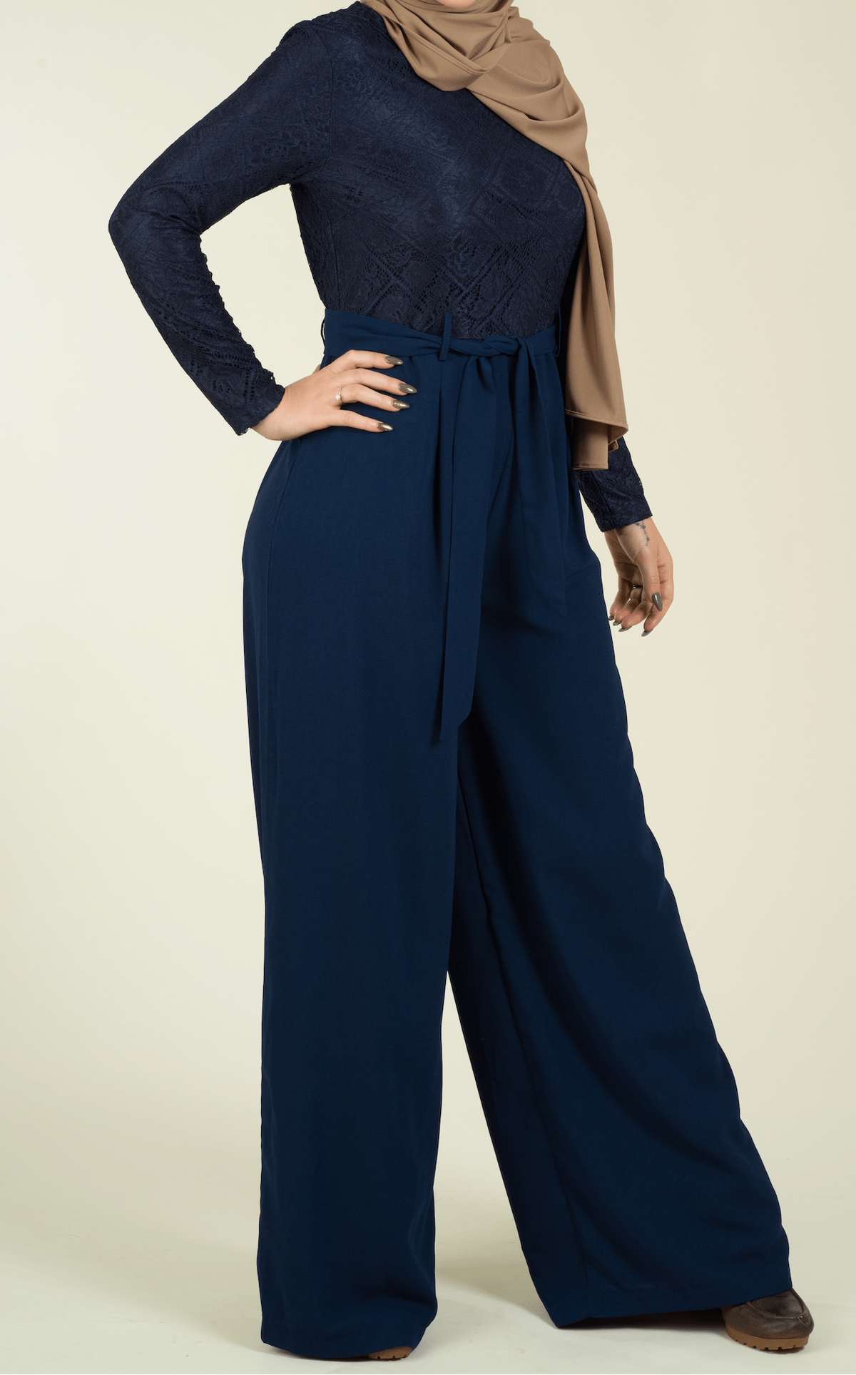 SHOW STOPPER lace detail jumpsuit Kabayare