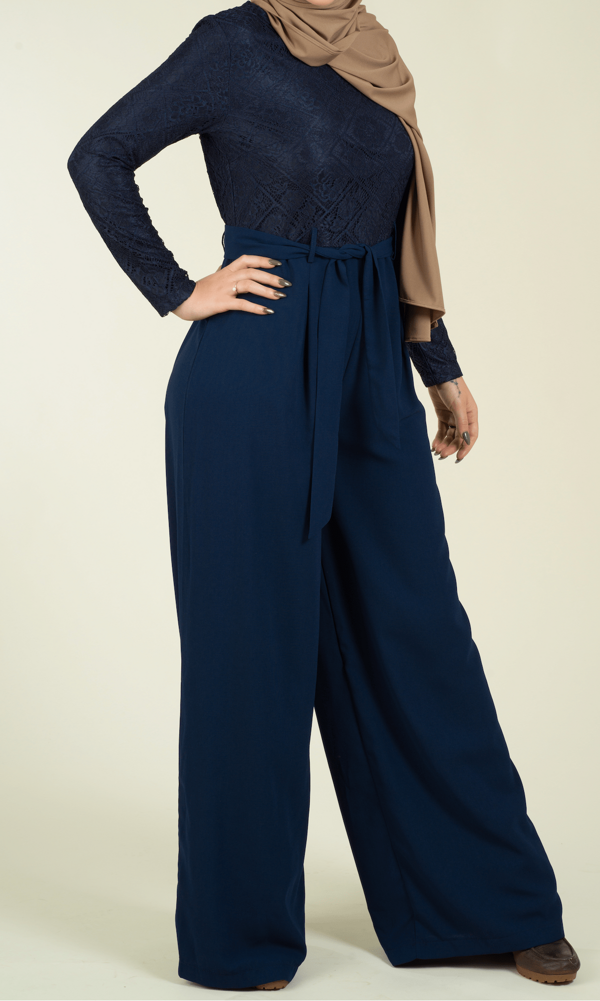 SHOW STOPPER lace detail jumpsuit Kabayare