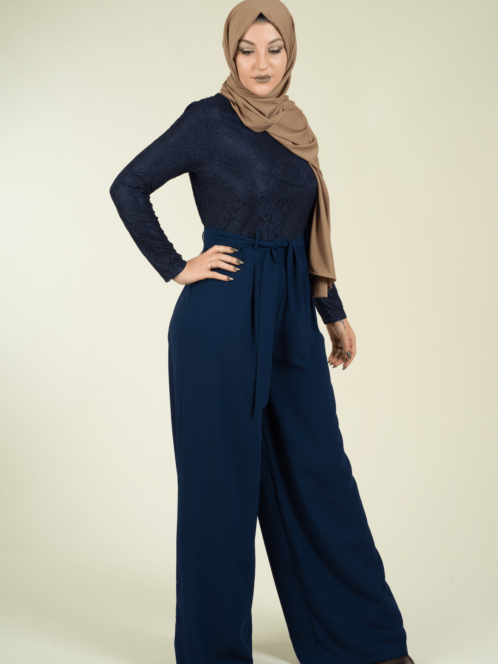 SHOW STOPPER lace detail jumpsuit Kabayare