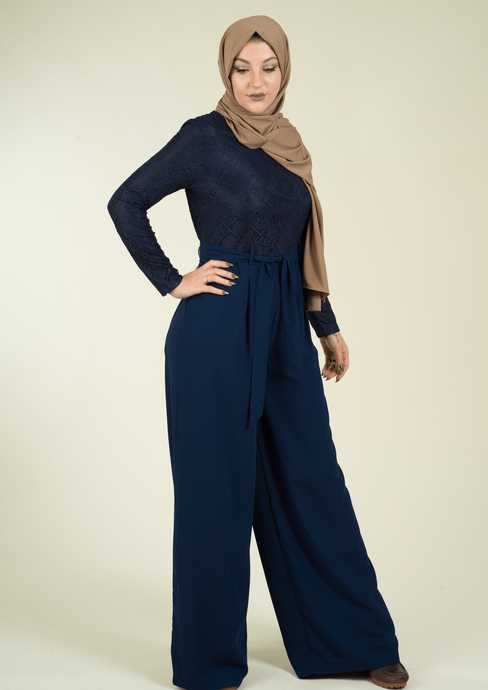 SHOW STOPPER lace detail jumpsuit Kabayare