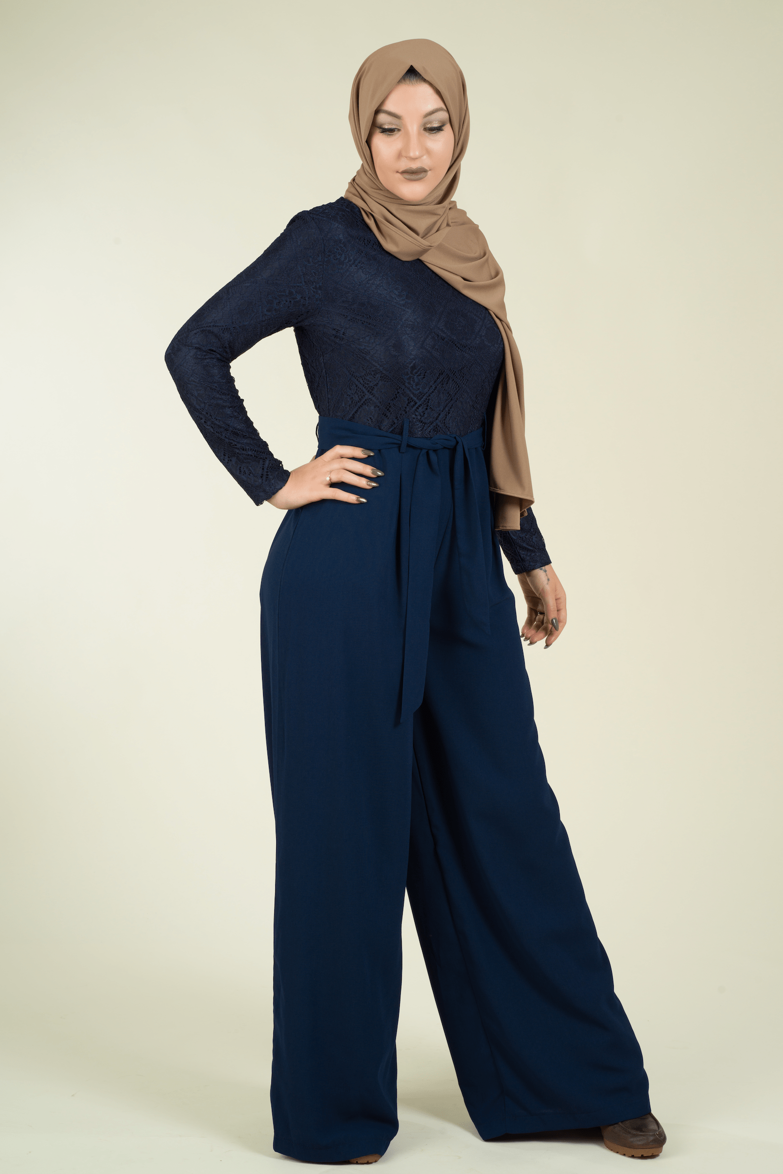 SHOW STOPPER lace detail jumpsuit Kabayare