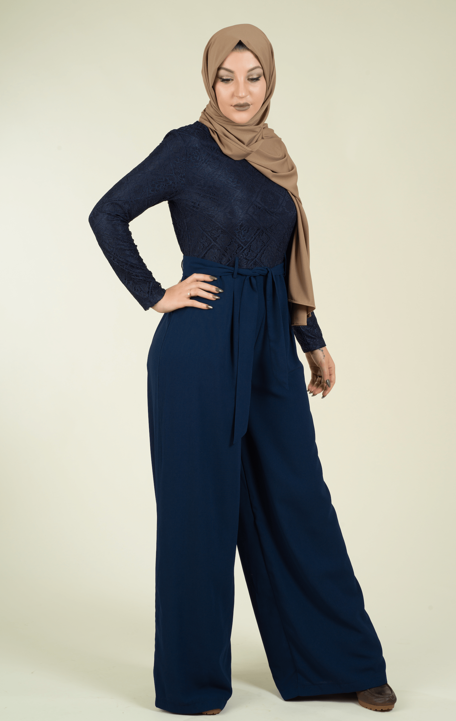 SHOW STOPPER lace detail jumpsuit Kabayare