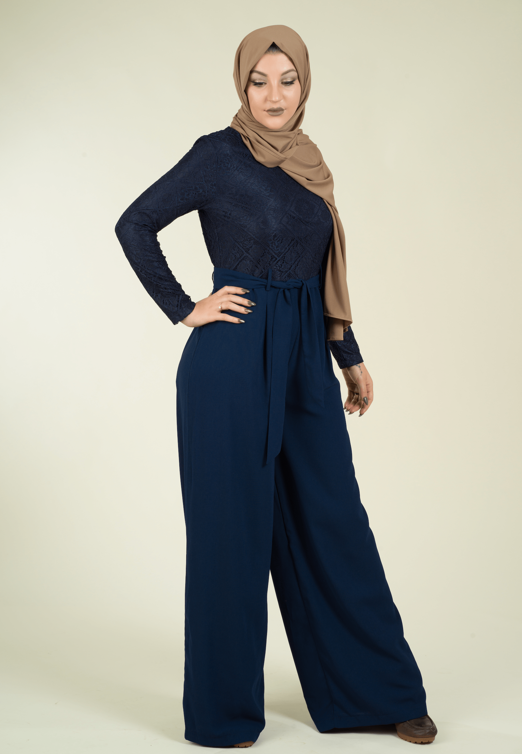 SHOW STOPPER lace detail jumpsuit Kabayare