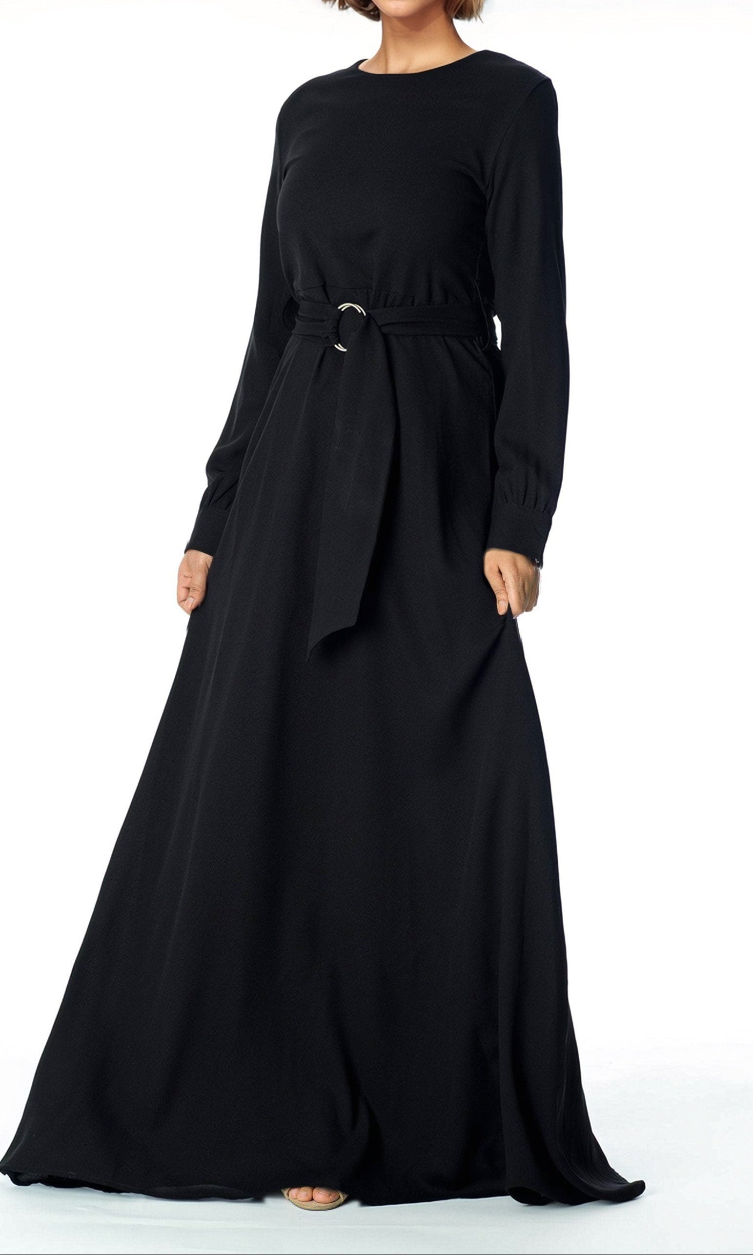 Simple and Chic Modest maxi dress Kabayare