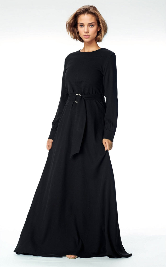 Simple and Chic Modest maxi dress Kabayare