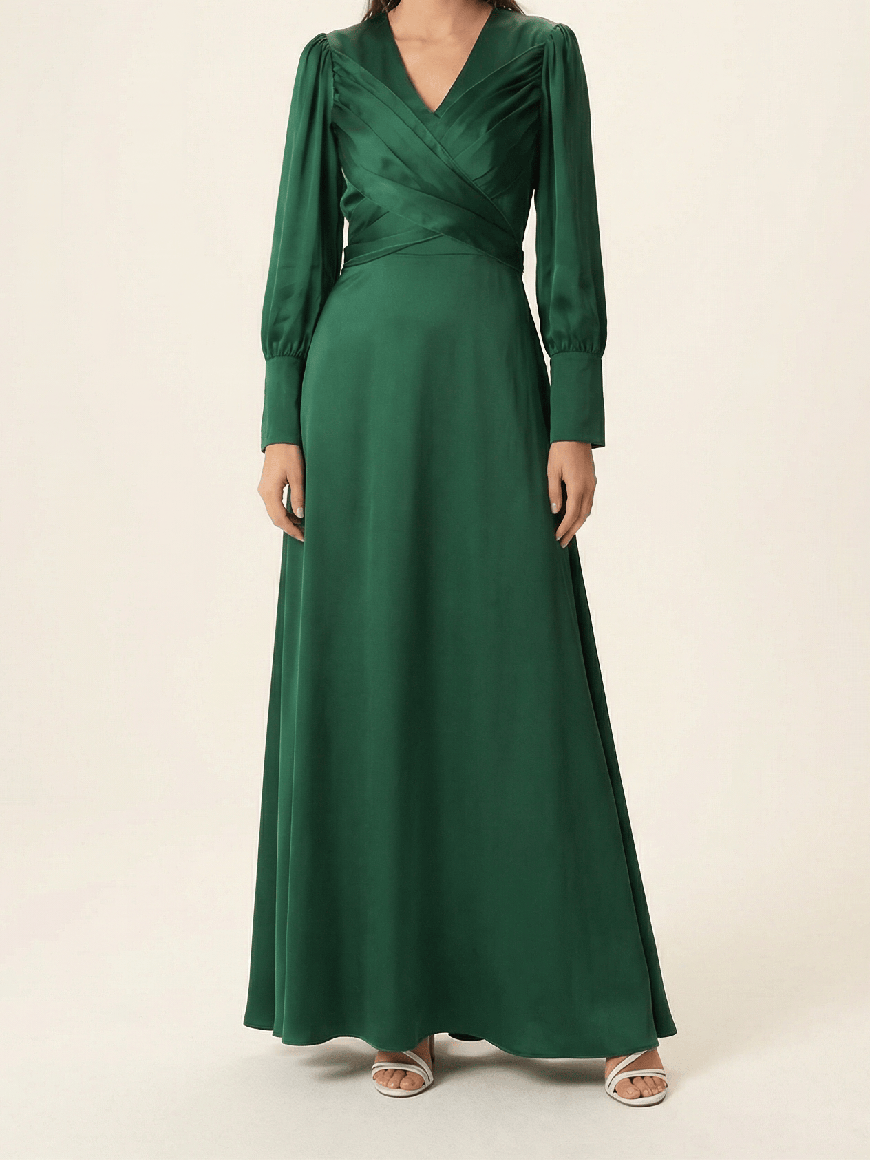 Sleek and classy satin maxi dress Kabayare