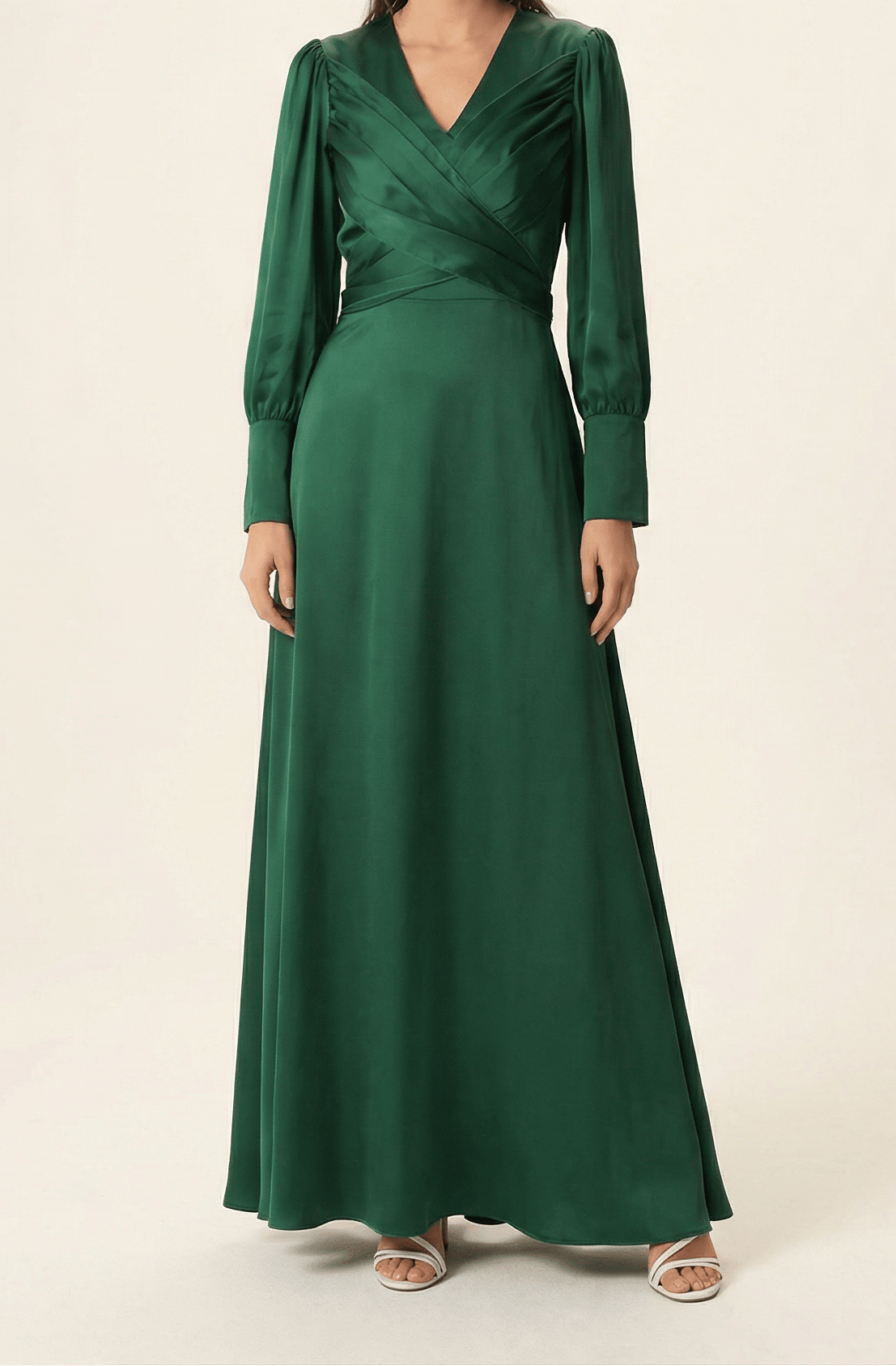 Sleek and classy satin maxi dress Kabayare