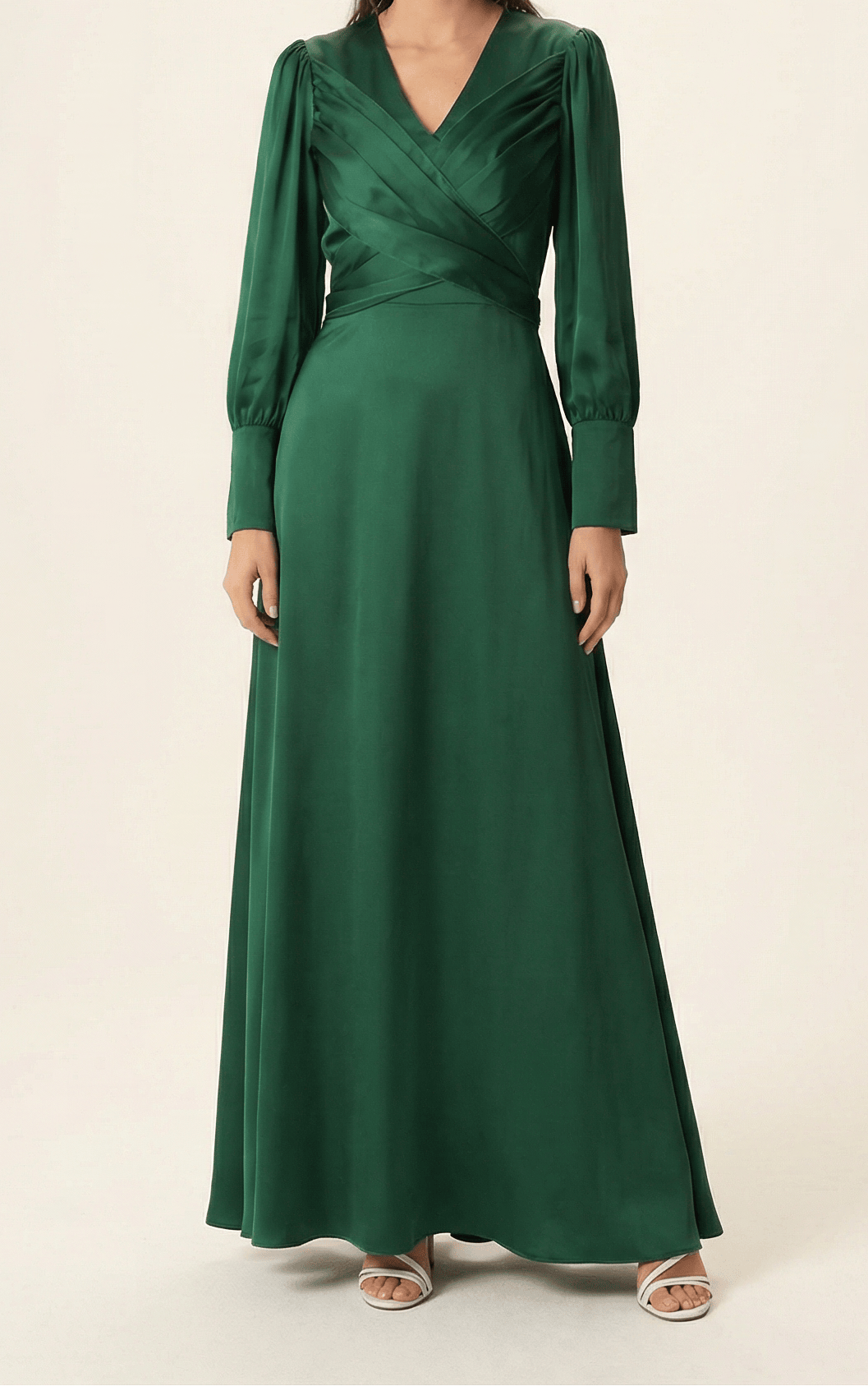Sleek and classy satin maxi dress Kabayare