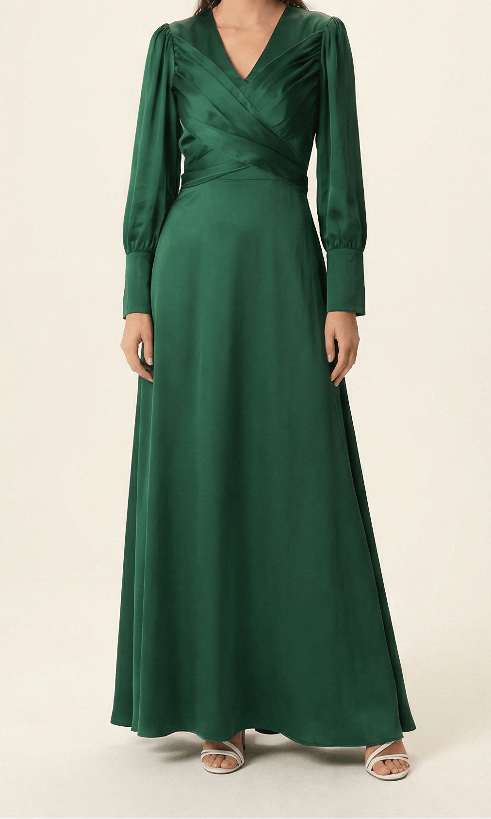 Sleek and classy satin maxi dress Kabayare