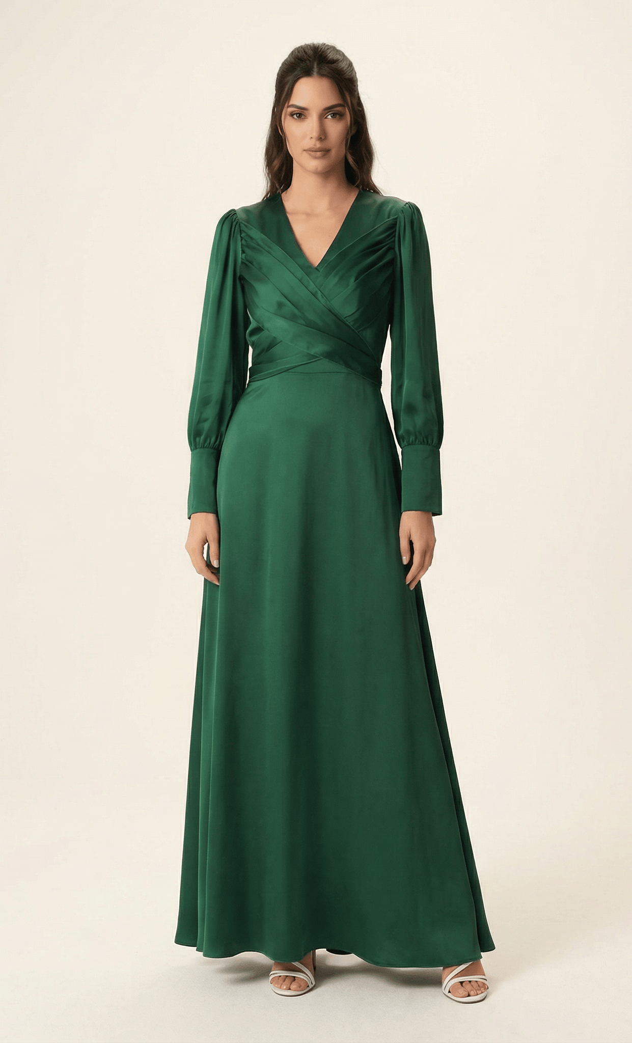 Sleek and classy satin maxi dress Kabayare