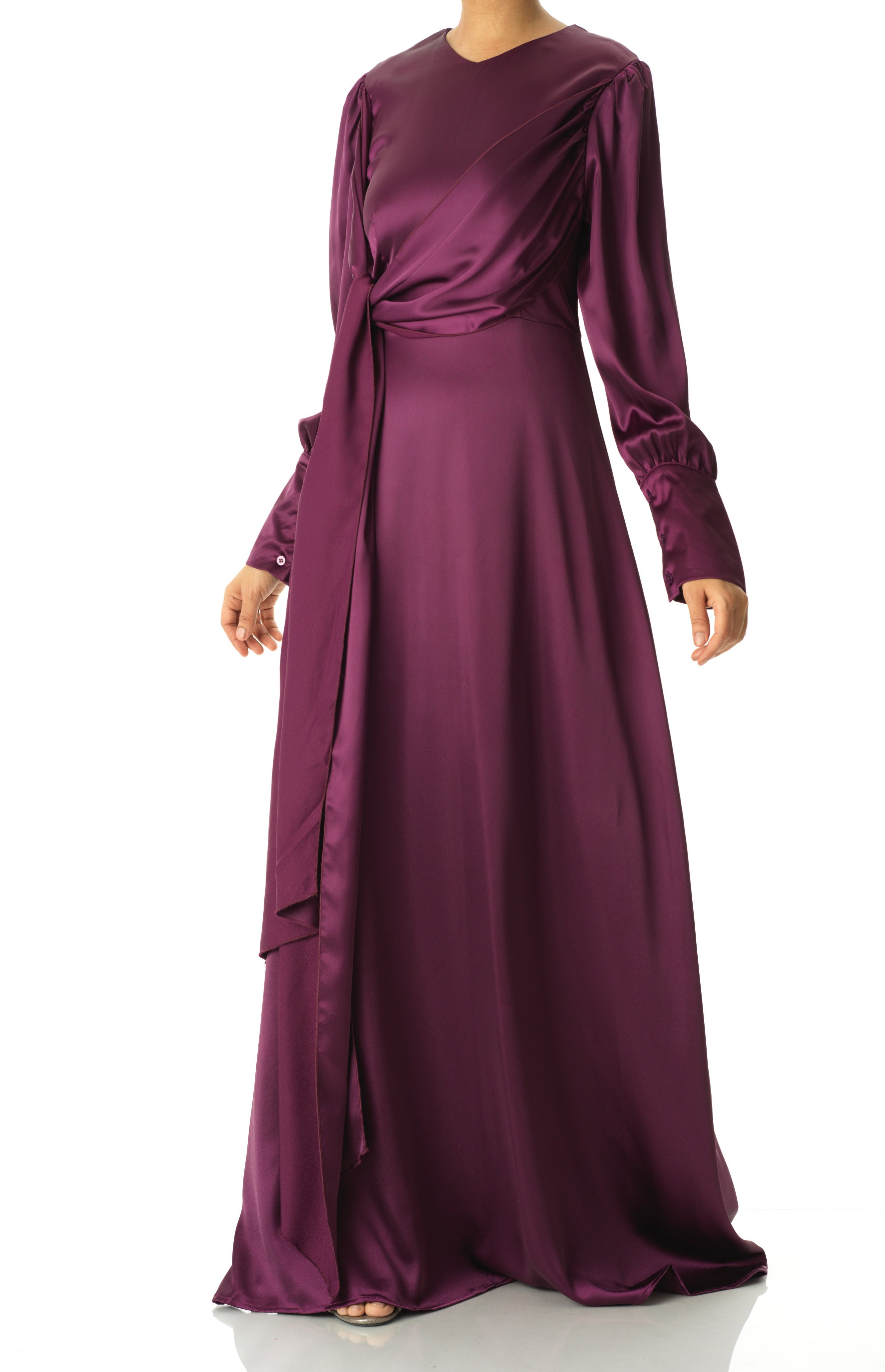 Sleek and classy satin maxi dress Kabayare