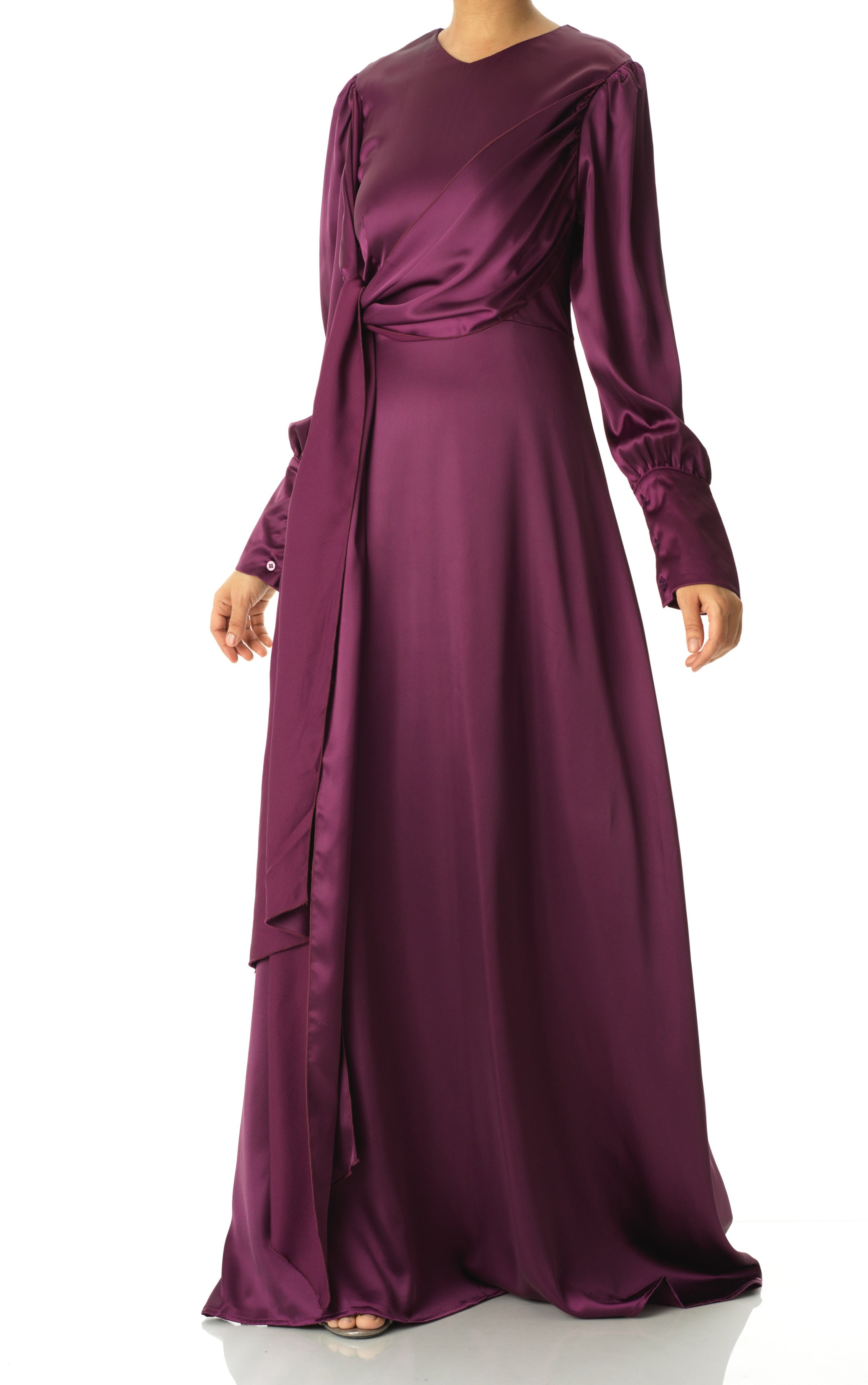 Sleek and classy satin maxi dress Kabayare