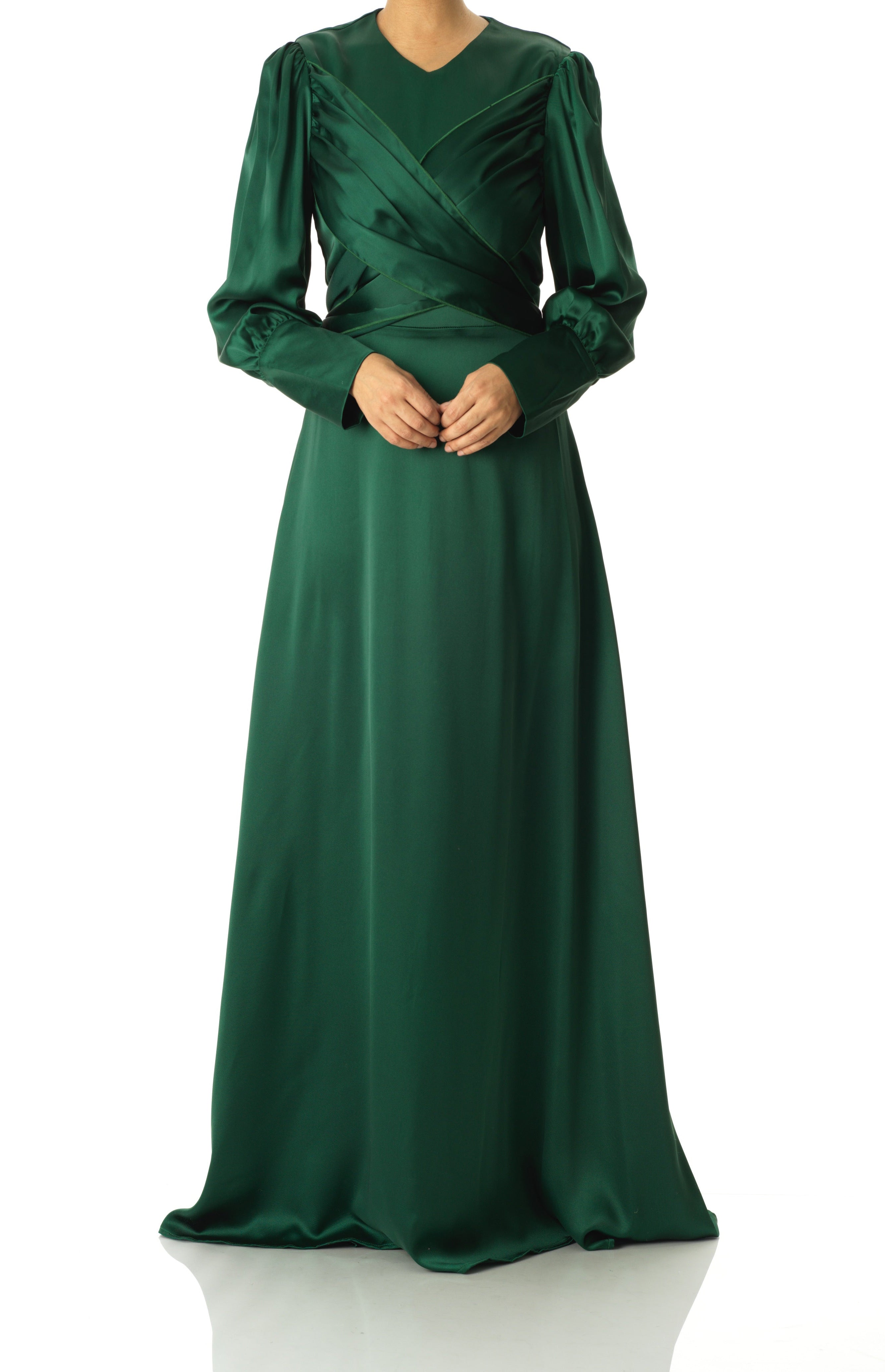 Sleek and classy satin maxi dress Kabayare