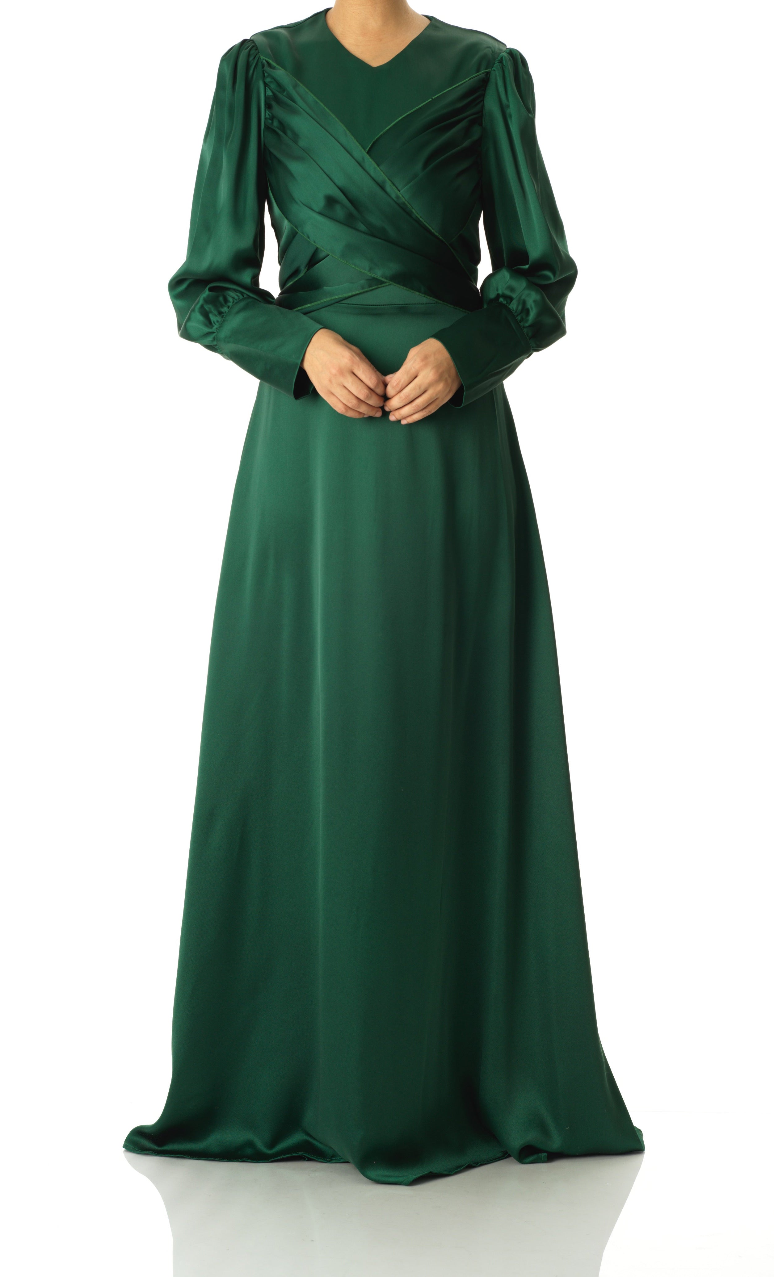 Sleek and classy satin maxi dress Kabayare
