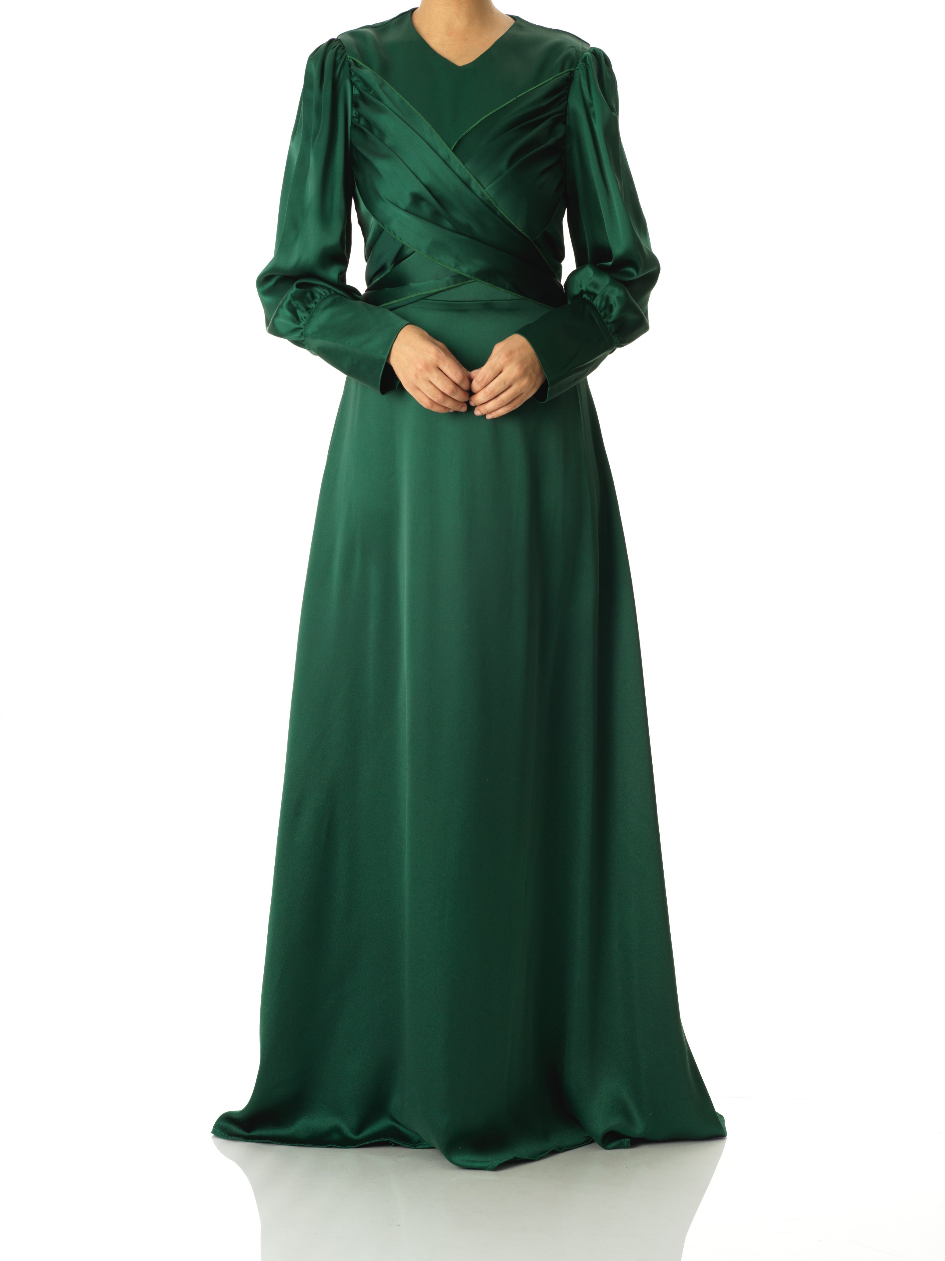 Sleek and classy satin maxi dress Kabayare