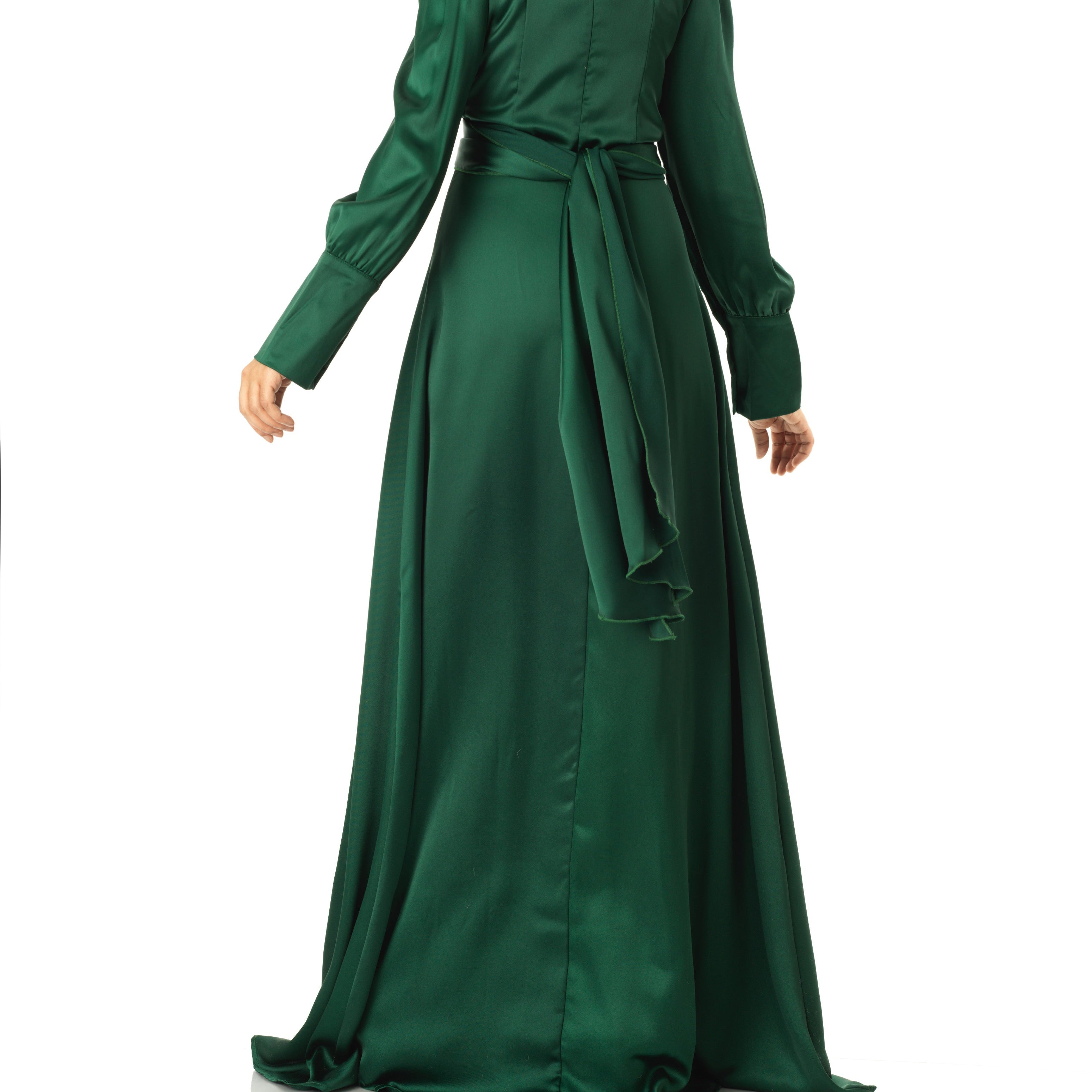 Sleek and classy satin maxi dress Kabayare