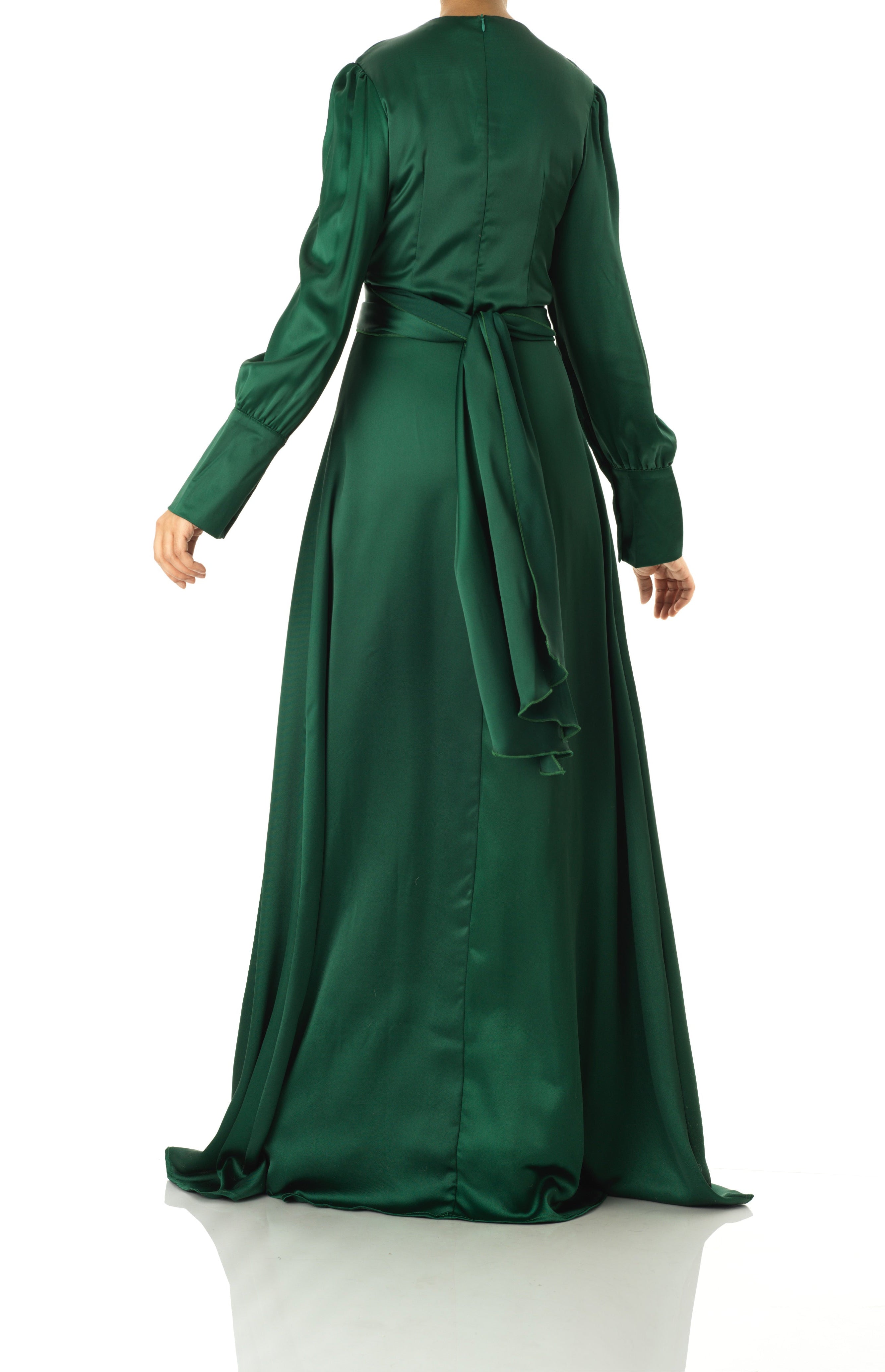 Sleek and classy satin maxi dress Kabayare