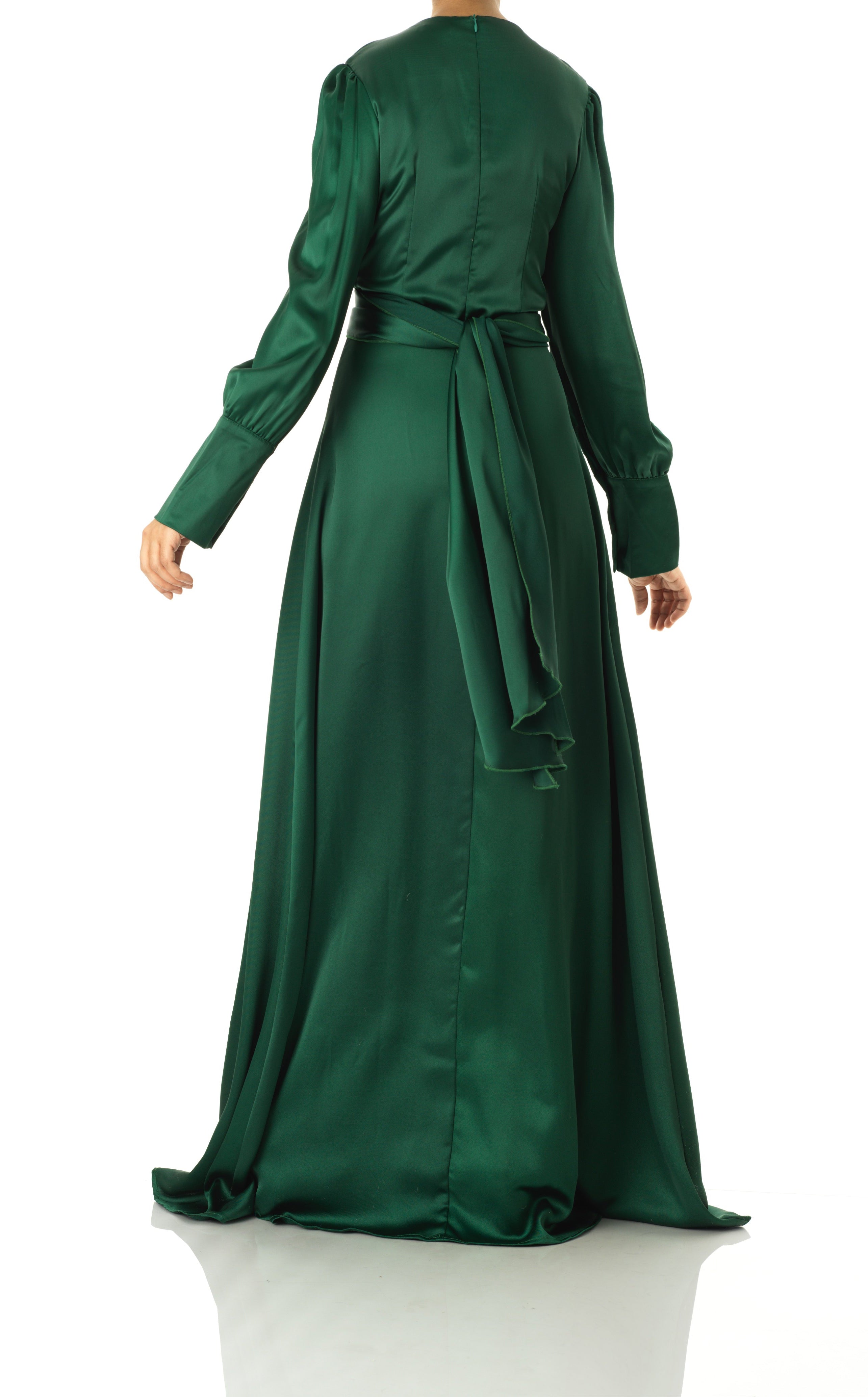 Sleek and classy satin maxi dress Kabayare