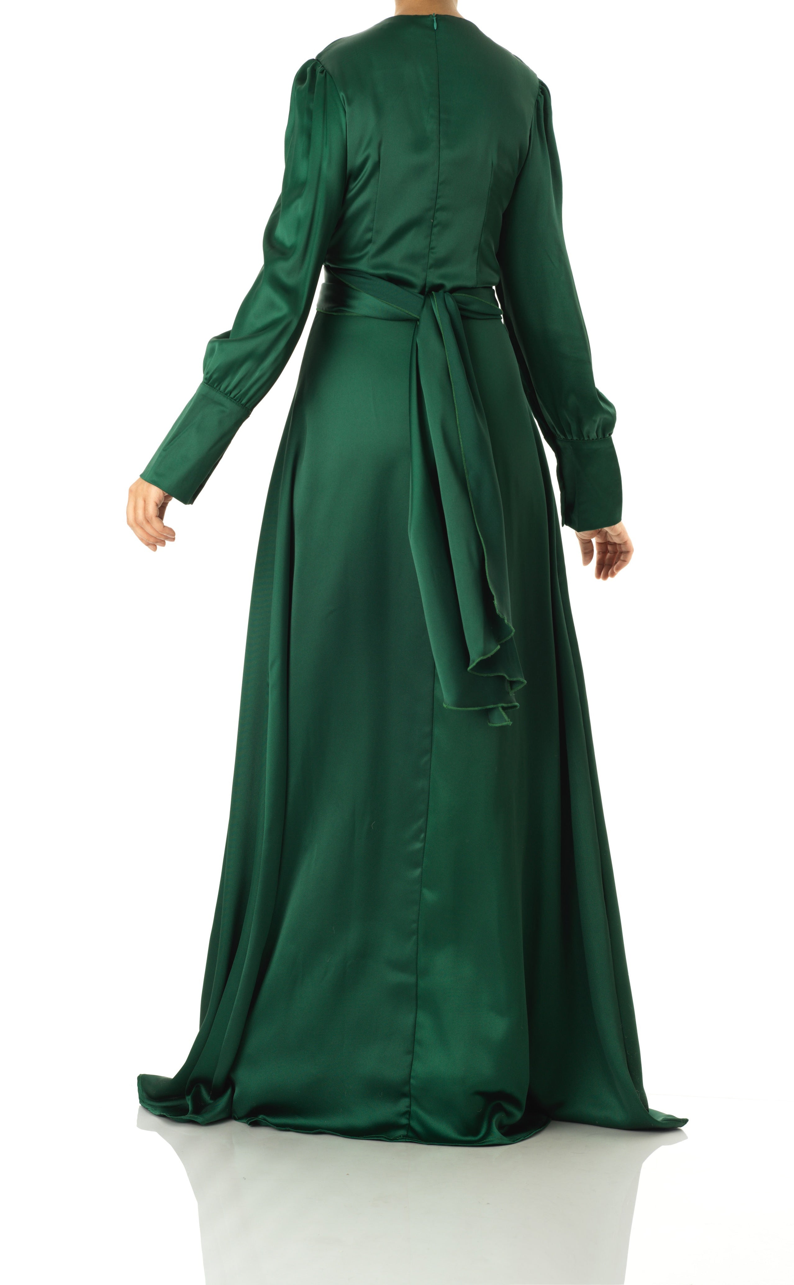 Sleek and classy satin maxi dress Kabayare