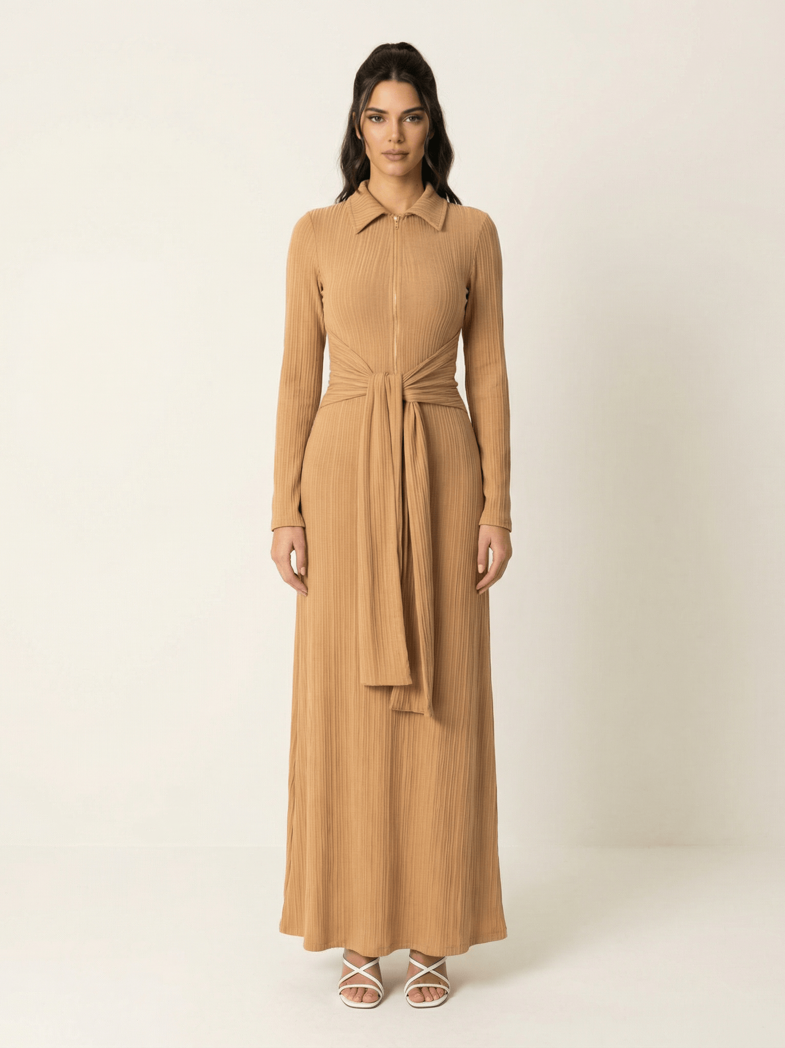 So chic Ribbed Bodycon maxi Dress Kabayare