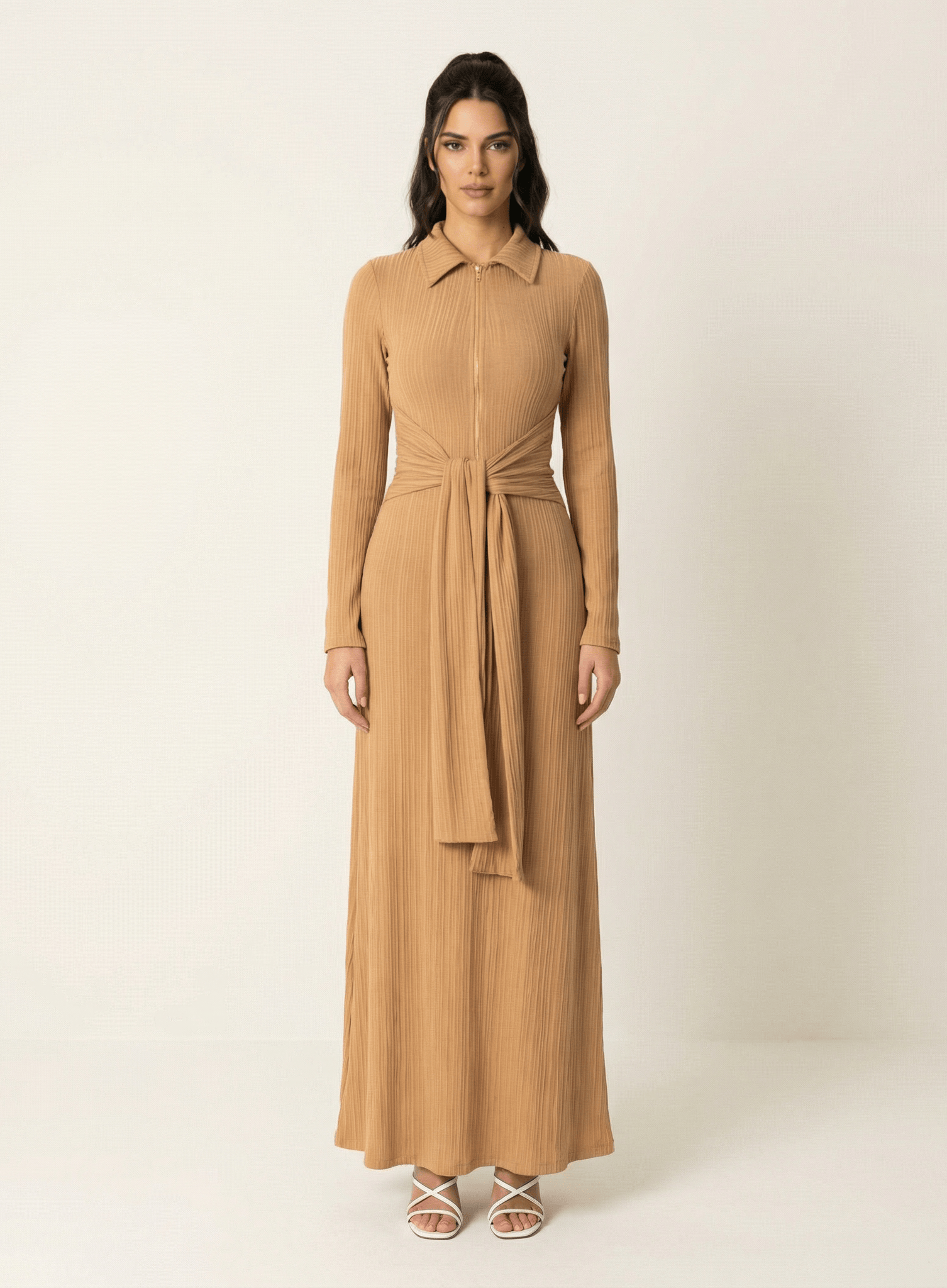 So chic Ribbed Bodycon maxi Dress Kabayare
