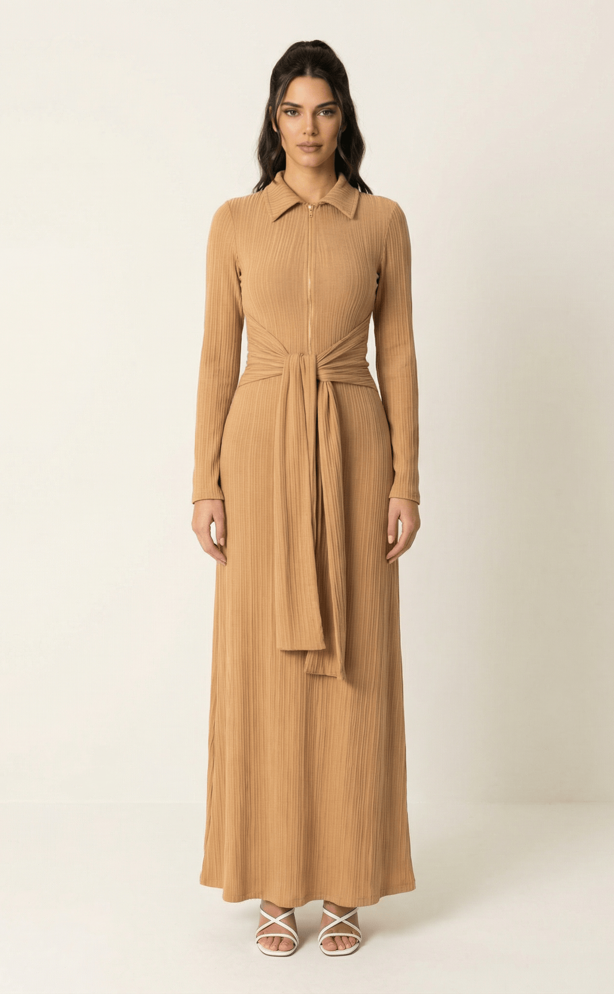 So chic Ribbed Bodycon maxi Dress Kabayare