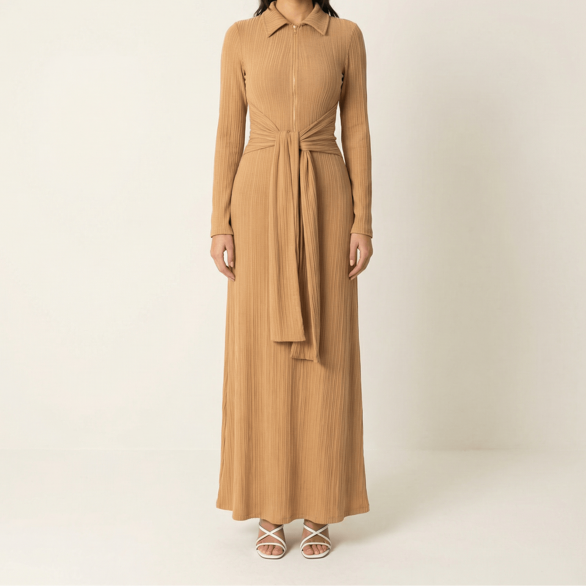 So chic Ribbed Bodycon maxi Dress Kabayare