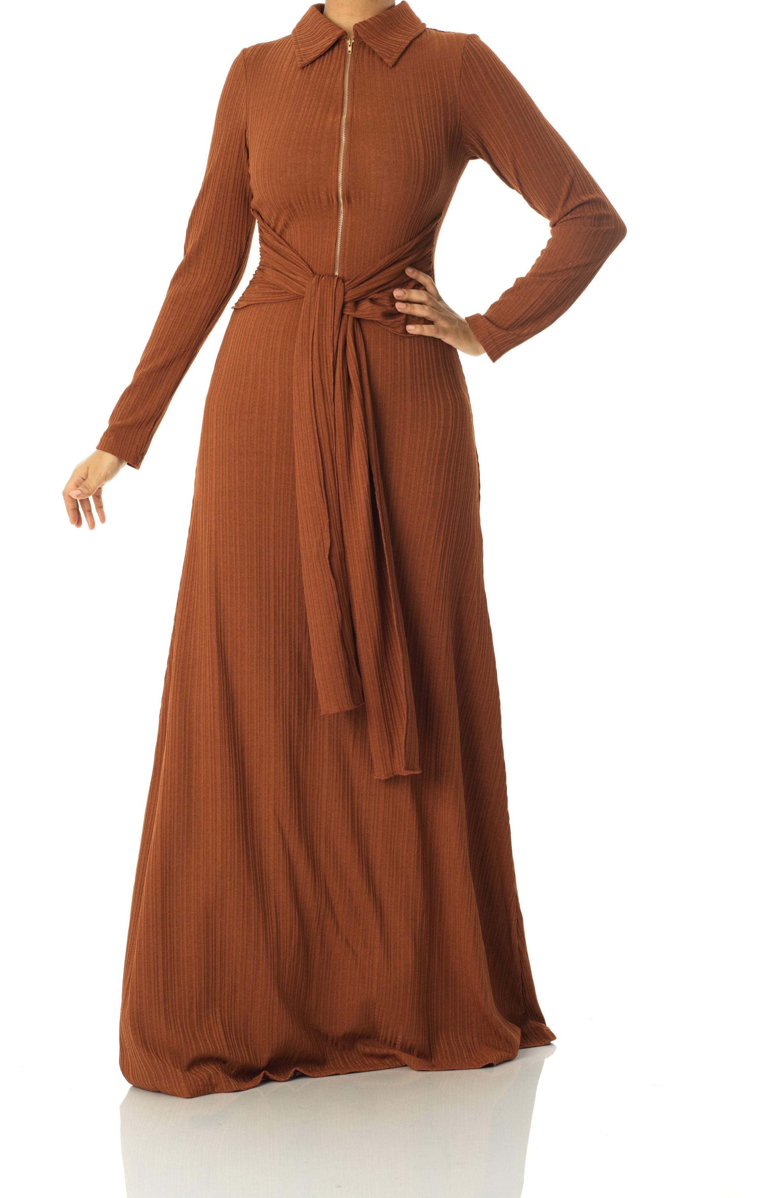 So chic Ribbed Bodycon maxi Dress Kabayare