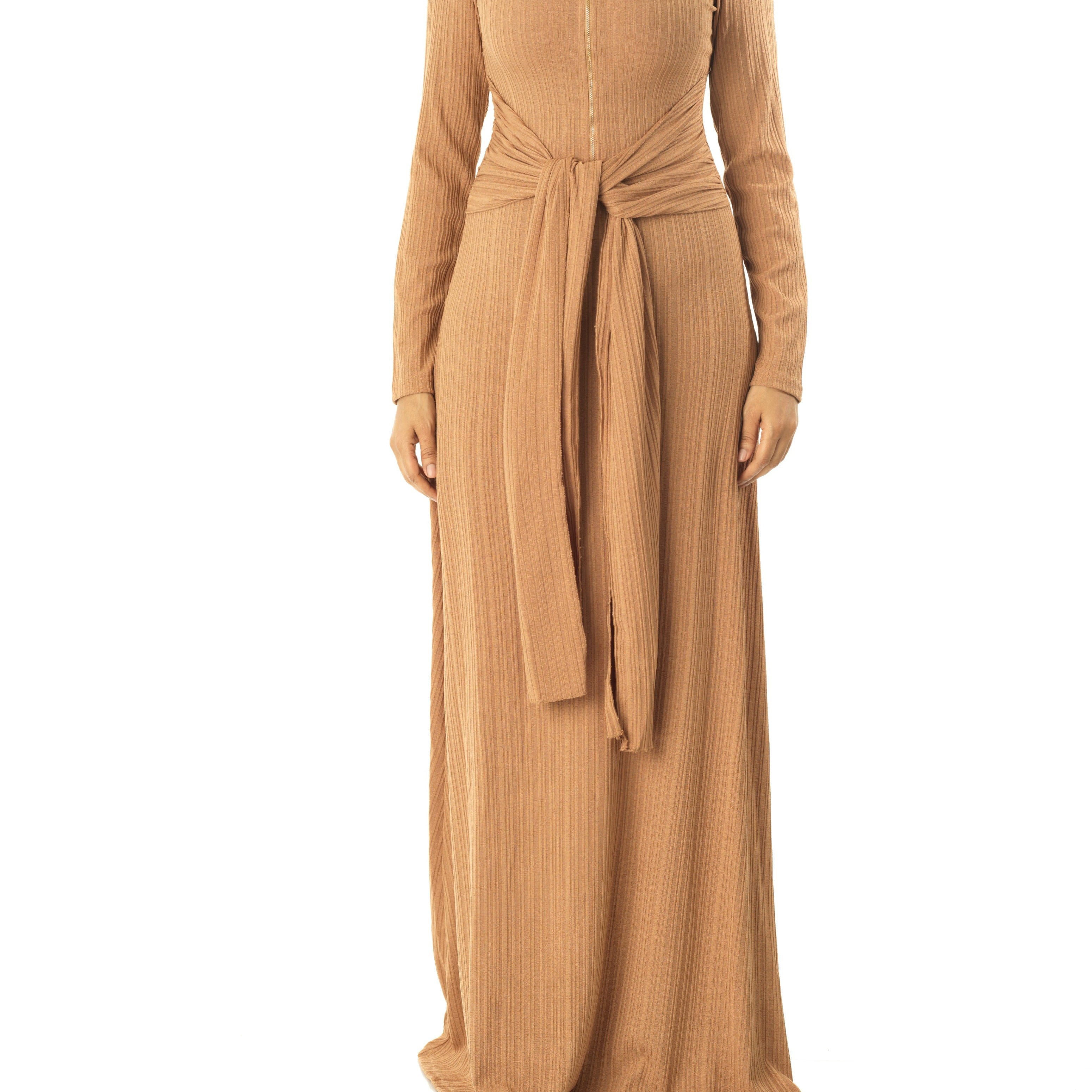 So chic Ribbed Bodycon maxi Dress Kabayare