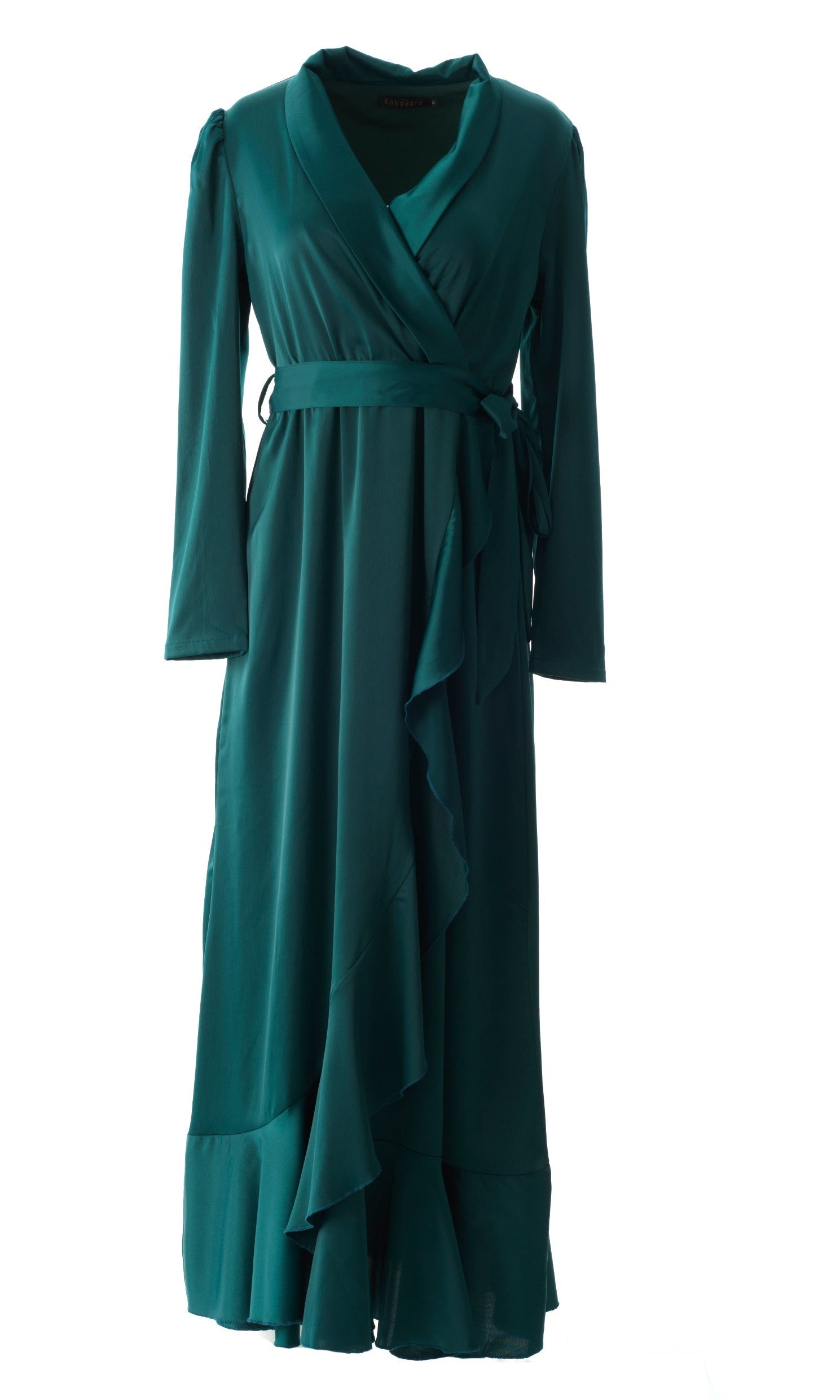 So Classy Elegance wrapped satin maxi dress Kabayare
