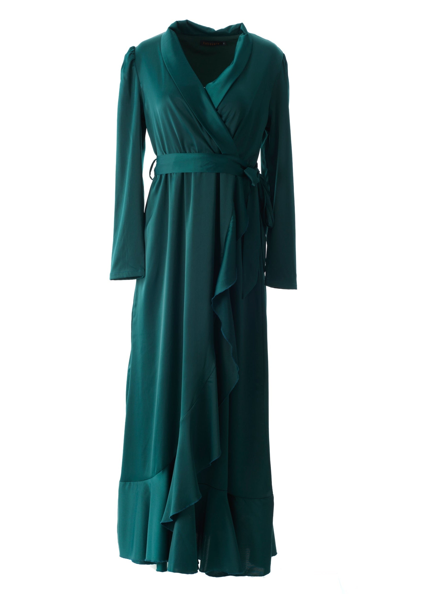 So Classy Elegance wrapped satin maxi dress Kabayare