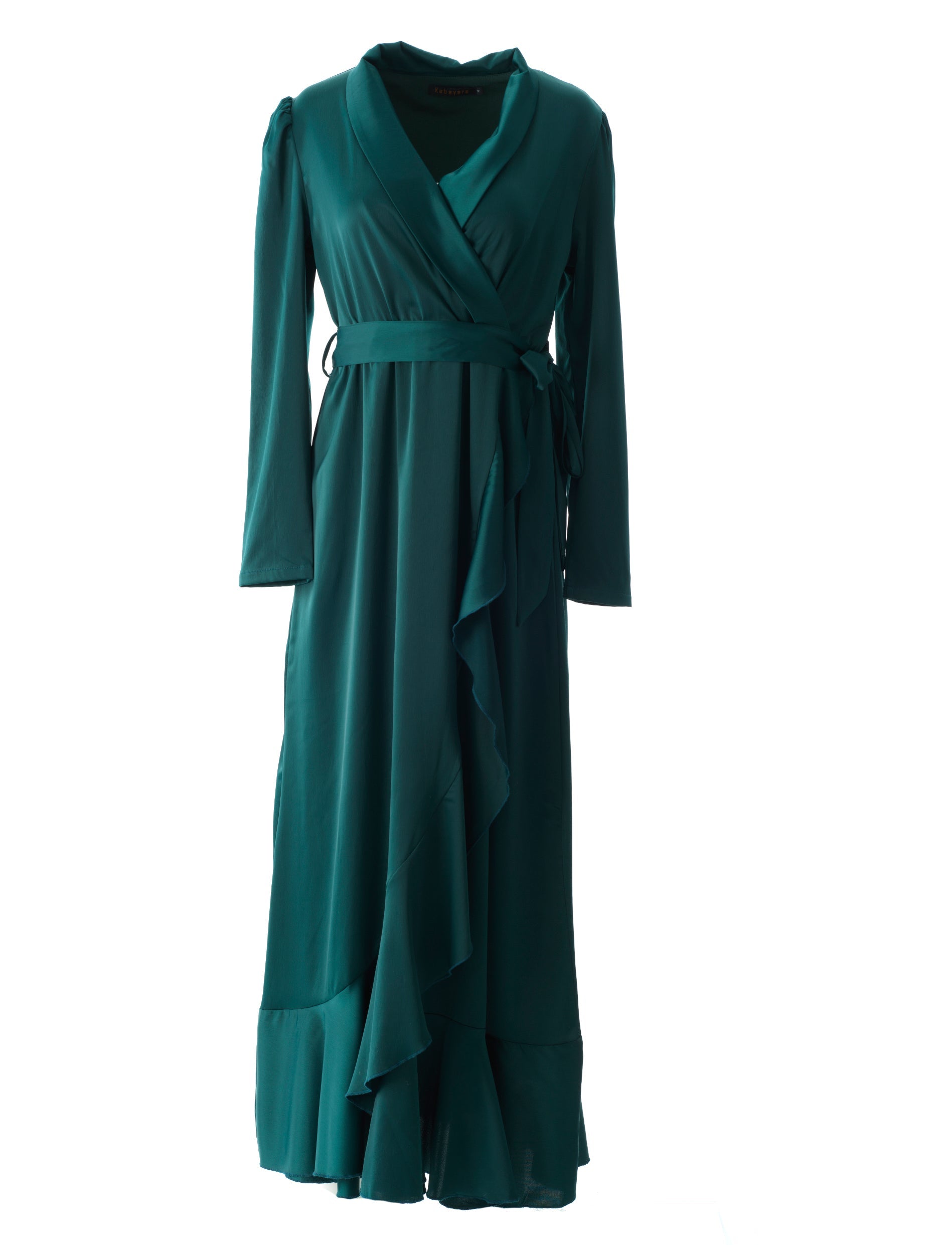 So Classy Elegance wrapped satin maxi dress Kabayare