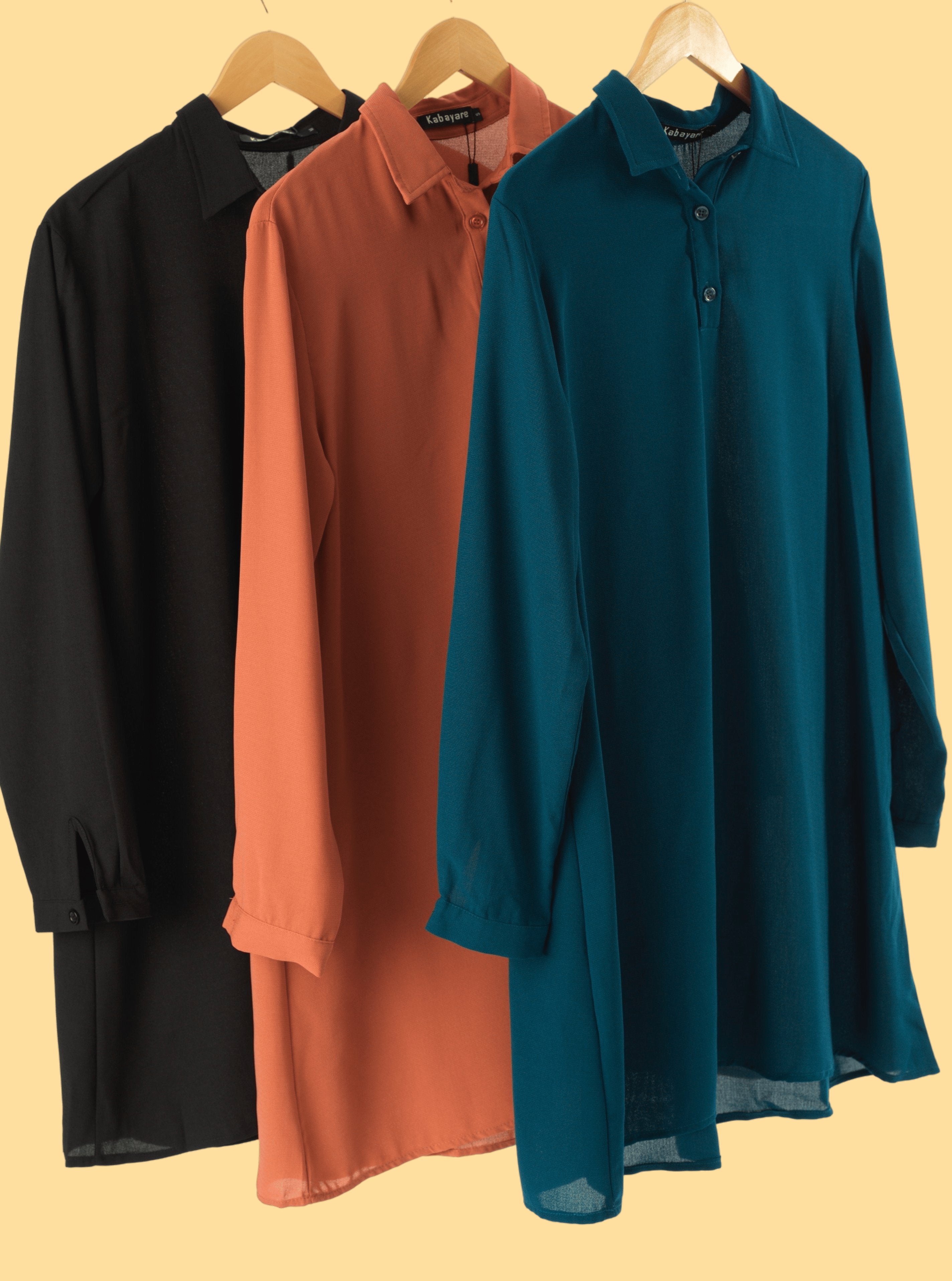 Solid Tunic Modest top Kabayare