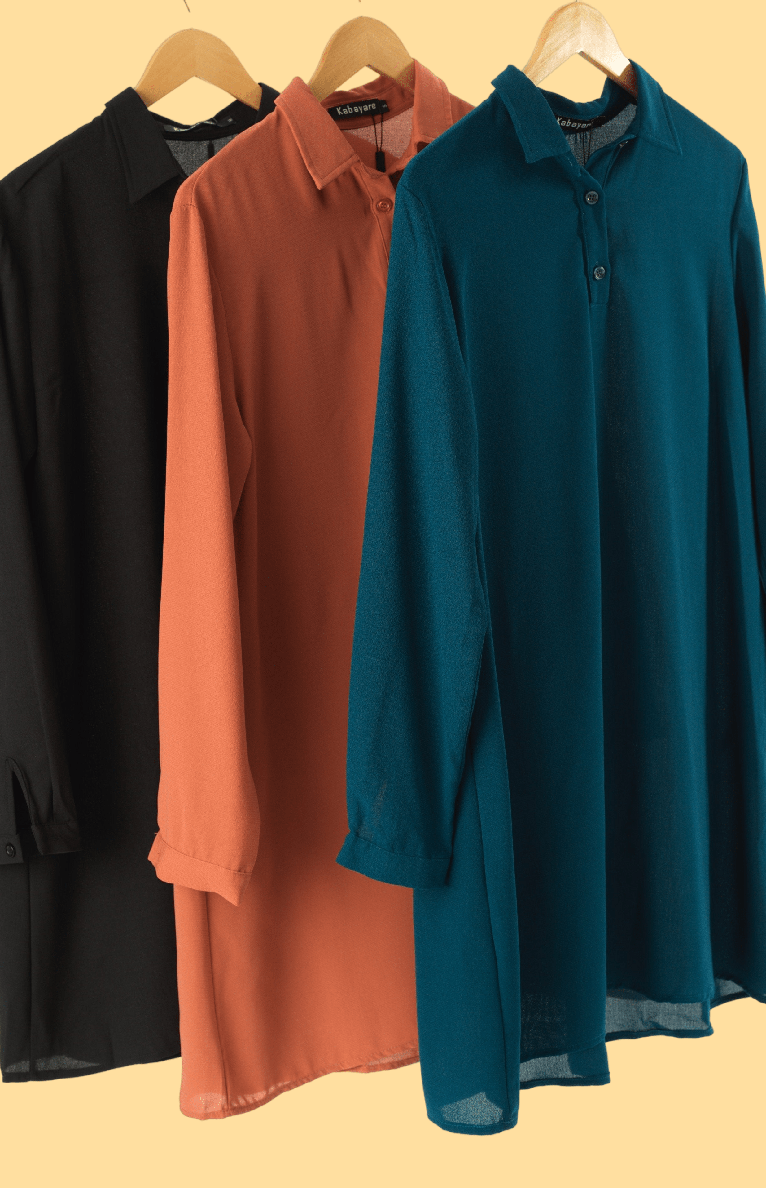 Solid Tunic Modest top Kabayare