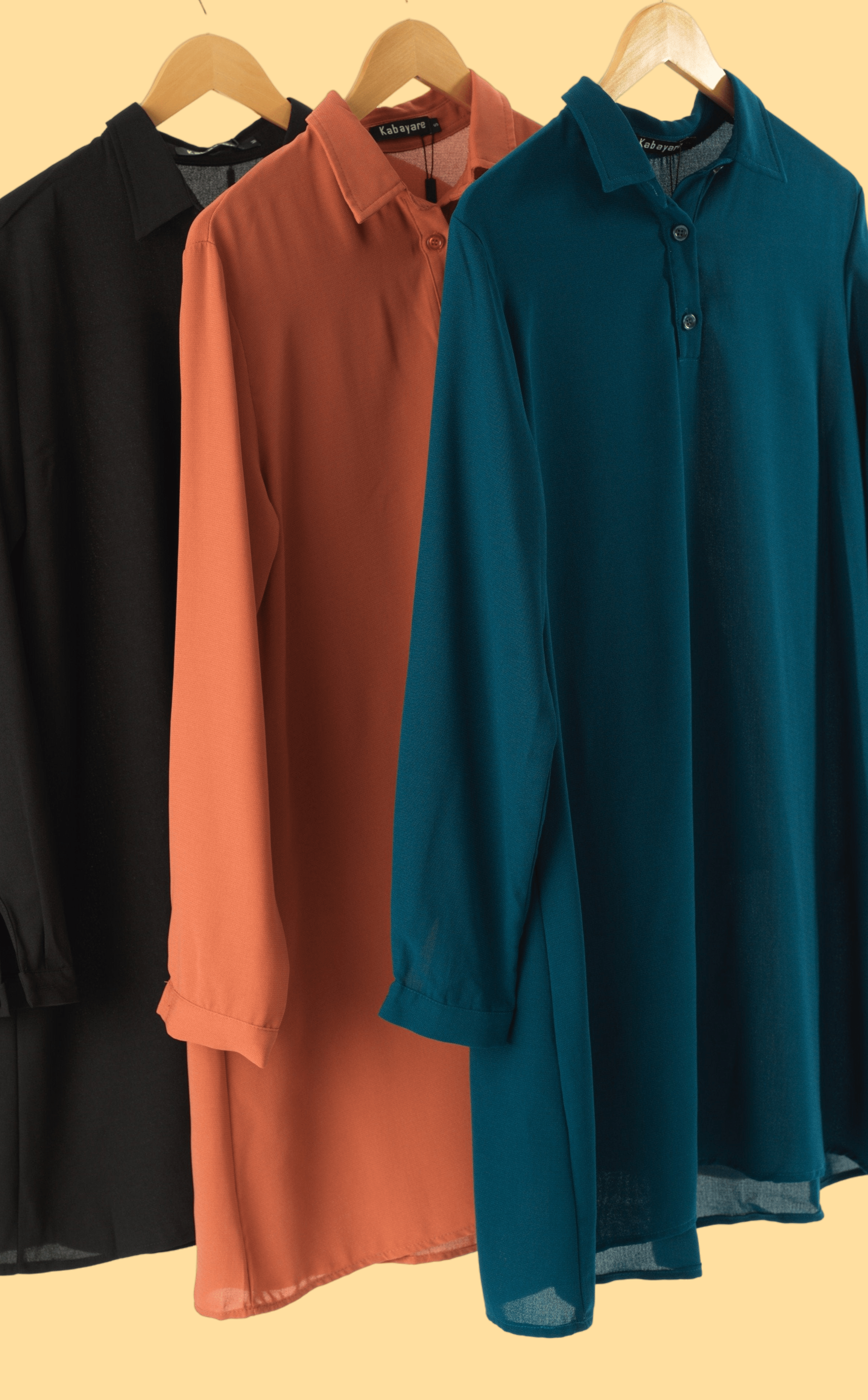 Solid Tunic Modest top Kabayare