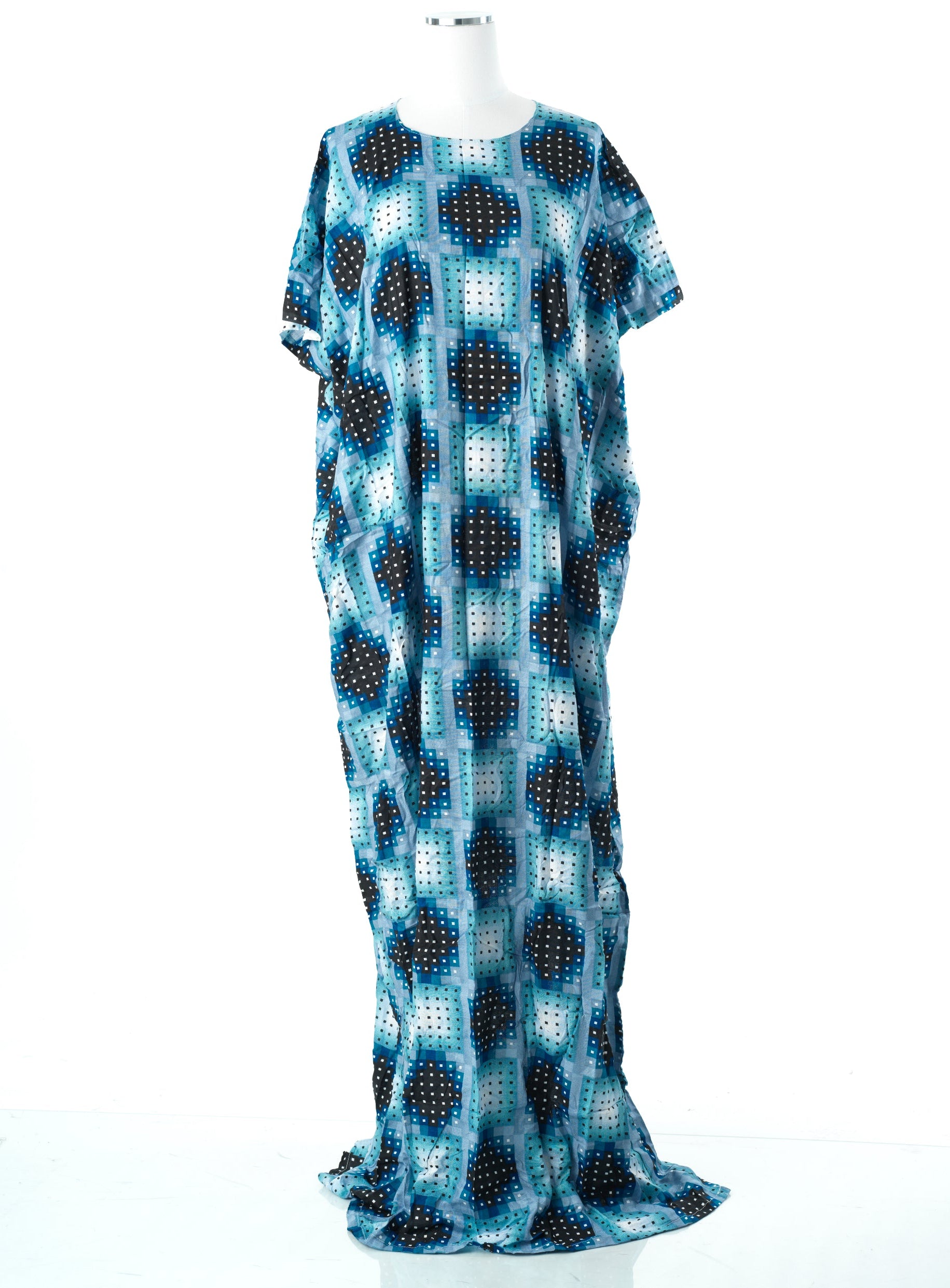square print bati dress Kabayare
